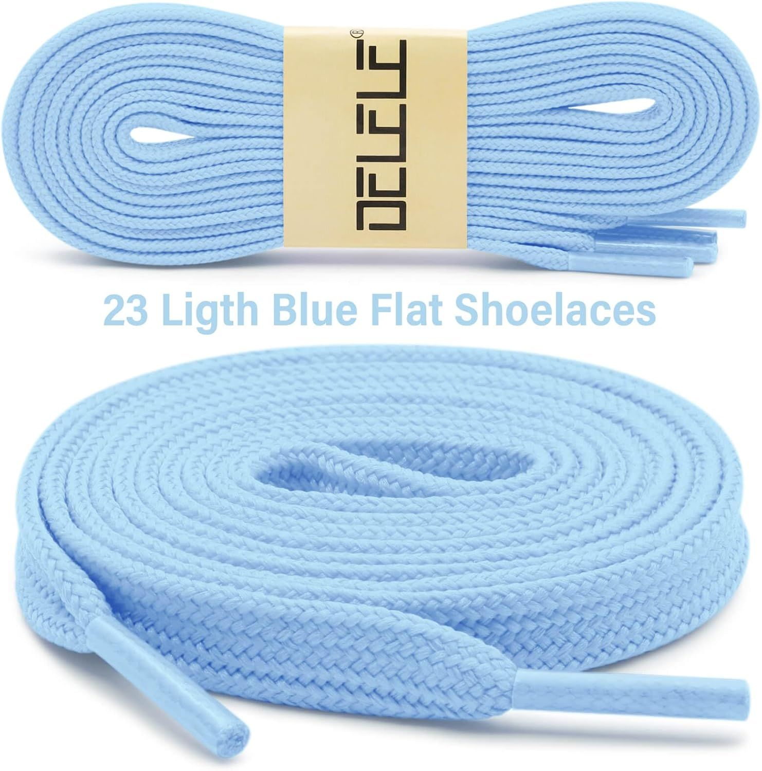 Solid lat Shoe Laces: Hollow Thick Shoelaces or Sneakers 2 Pair - Image 2