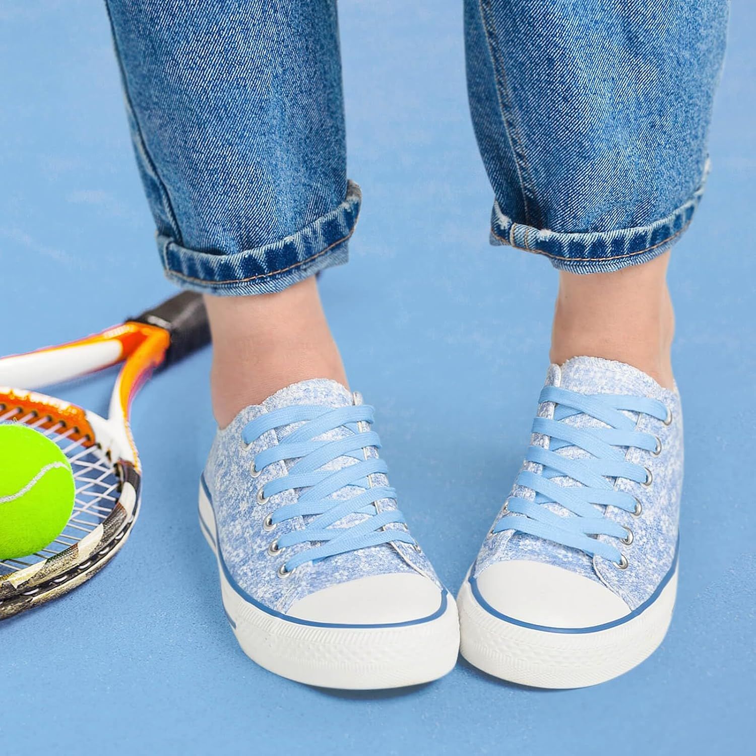 Solid lat Shoe Laces: Hollow Thick Shoelaces or Sneakers 2 Pair - Image 8