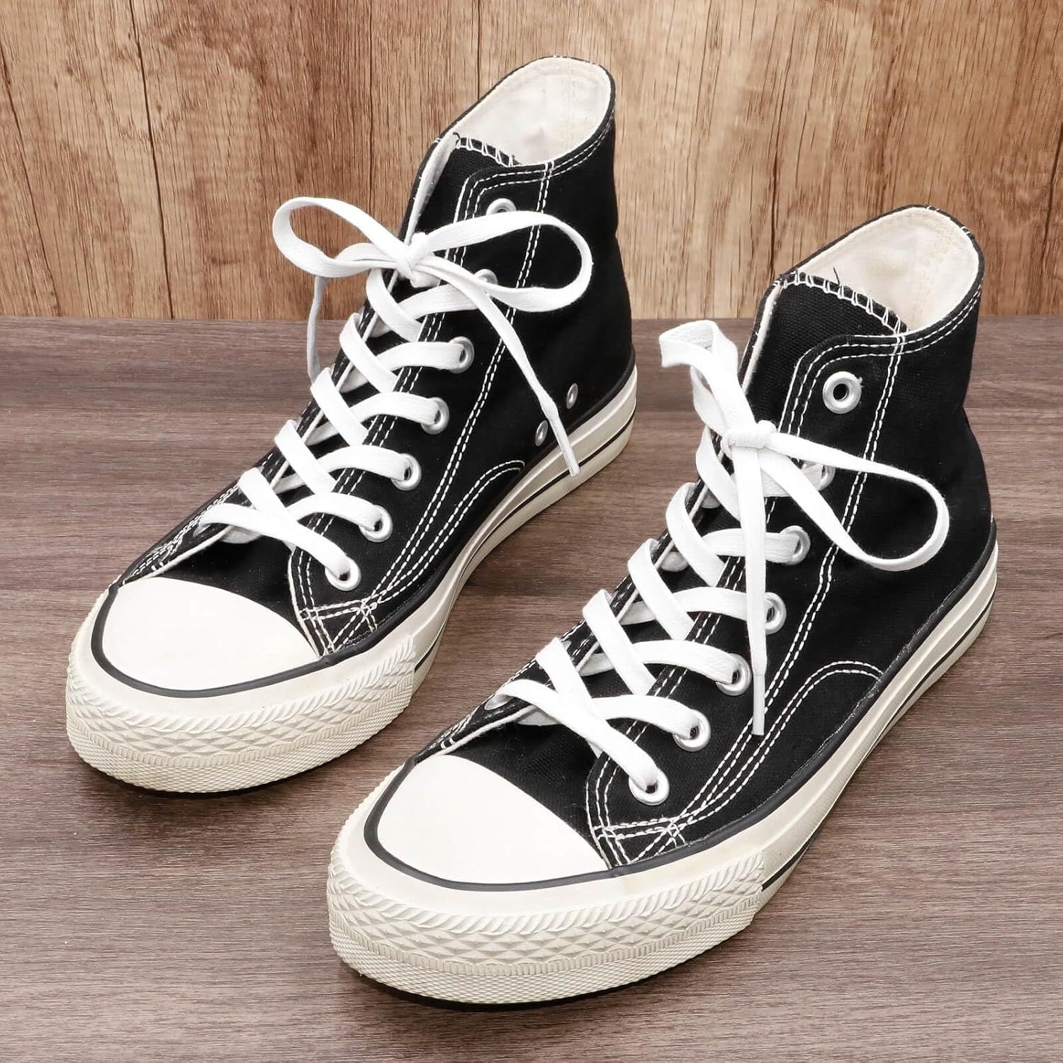 lat Waxed Cotton Shoelaces: Wax Shoe Laces or Sneakers Boot 2 Pair - Image 4