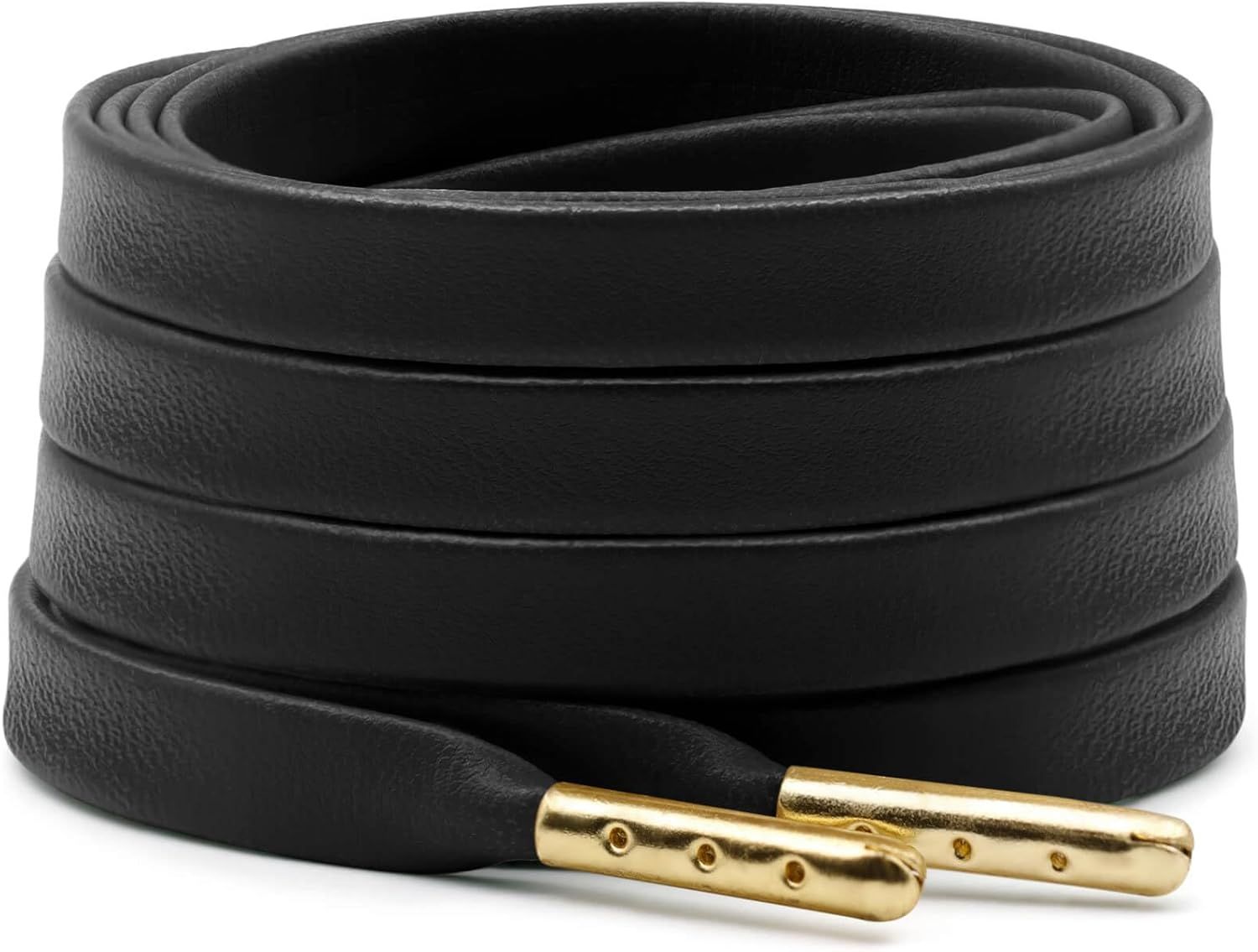 lat PU Leather Laces: Waterproo Shoelaces or Sneakers Boot 2 Pair - Image 1
