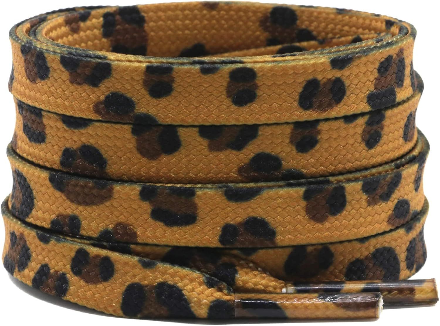 Animal Print lat Shoelaces: Colored Pattern Sneakers Shoe Laces 2 Pair - Image 1