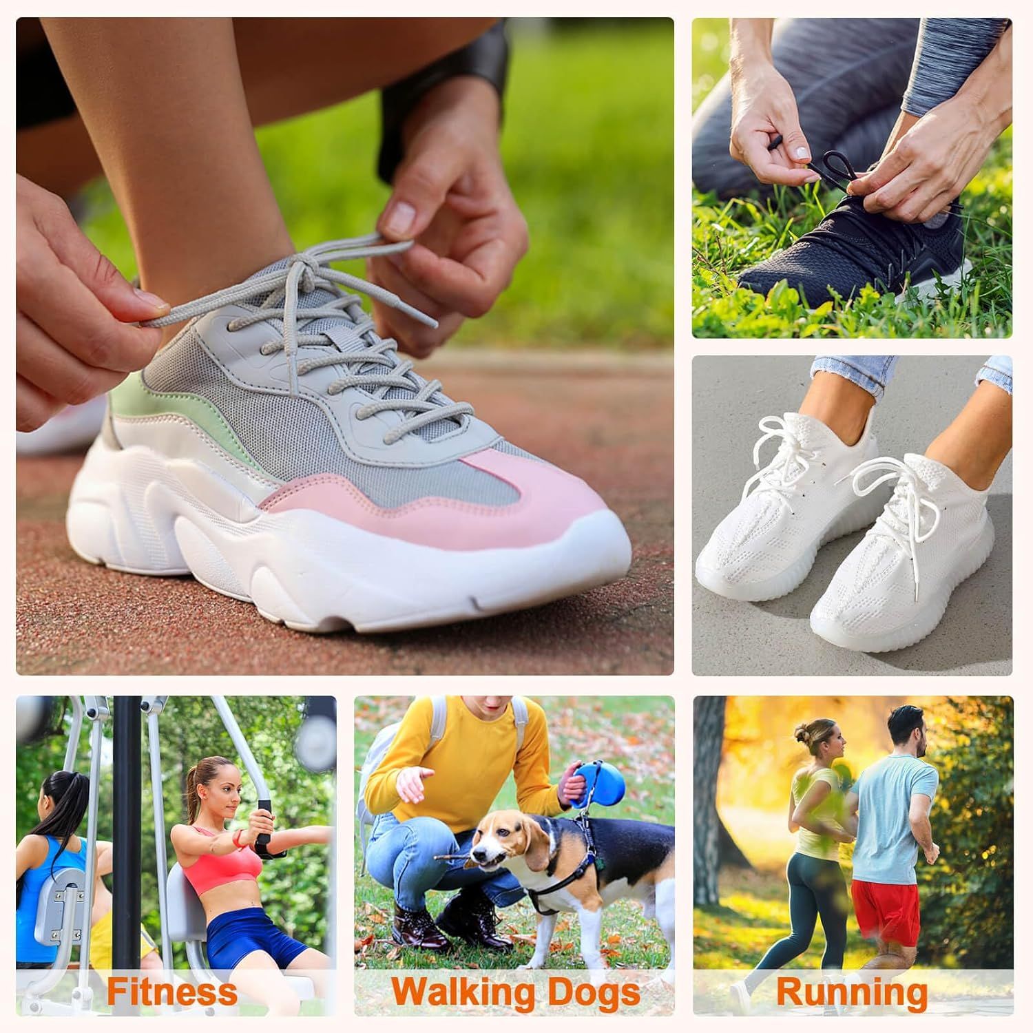 Round Shoelaces or Athletic Boot: Hiking Shoe Laces or Men&Women 2 Pair - Image 4