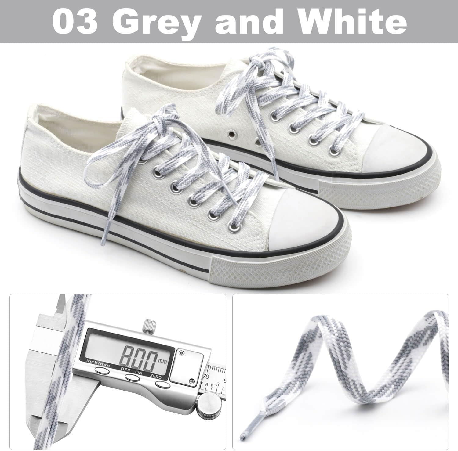 lat Colored Shoelaces or Sneakers: Thin Argyle Shoe Laces 2 Pair - Image 3