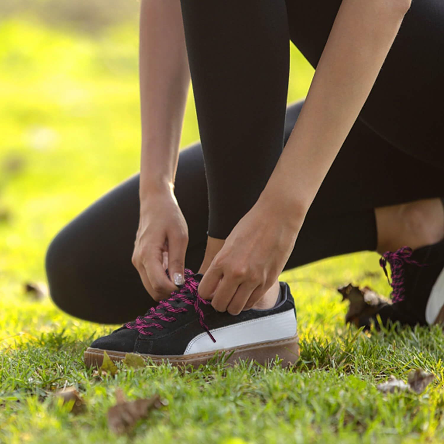 lat Colored Shoelaces or Sneakers: Thin Argyle Shoe Laces 2 Pair - Image 7