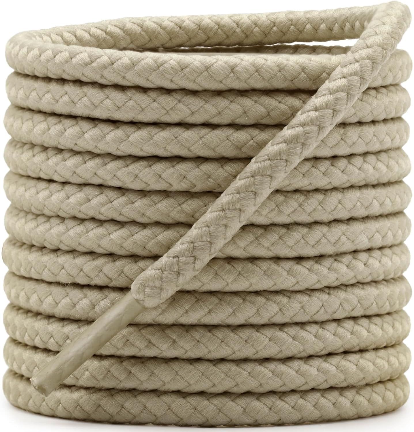 Round Braided Hiking Shoelaces: Work Climbing Shoe Laces or Boot 2 Pair - Image 1