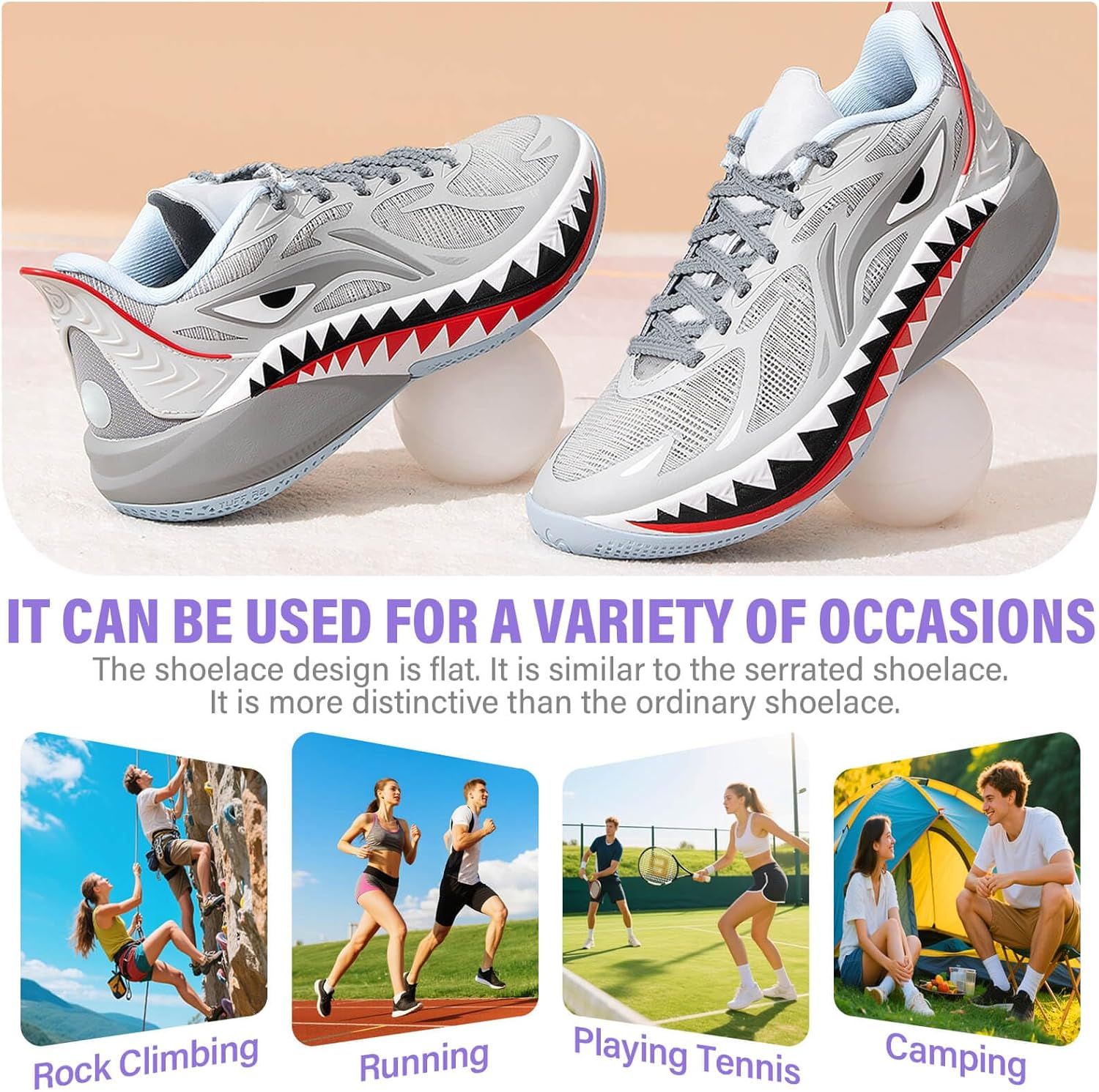 Thick lat Shoe Laces: Replacement Athletic Shoelaces or Sneakers(2Pair) - Image 5