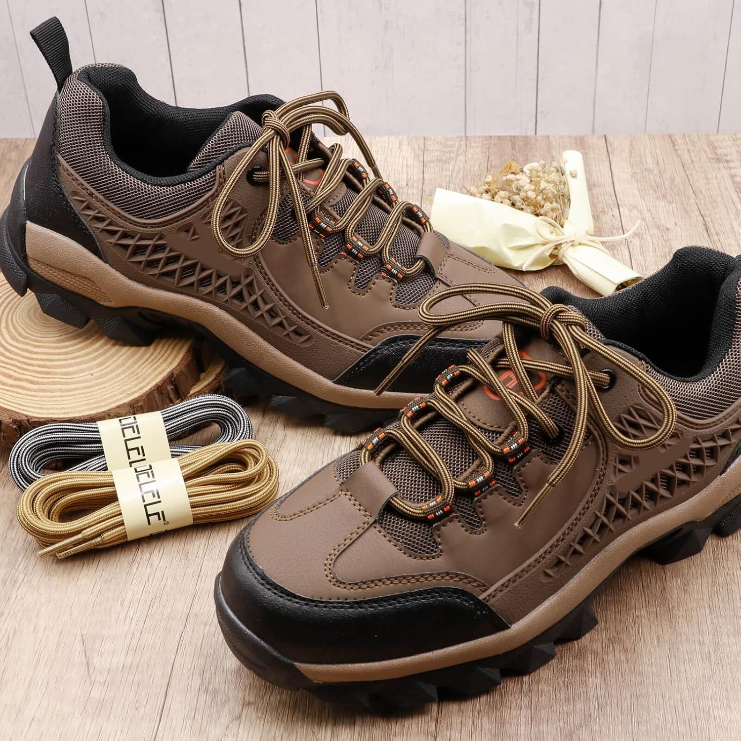 Work Shoe Laces or Boots, 2 Pair Hiking Heavy Duty Boot Laces, Durable Round Shoelaces Strings - Image 7