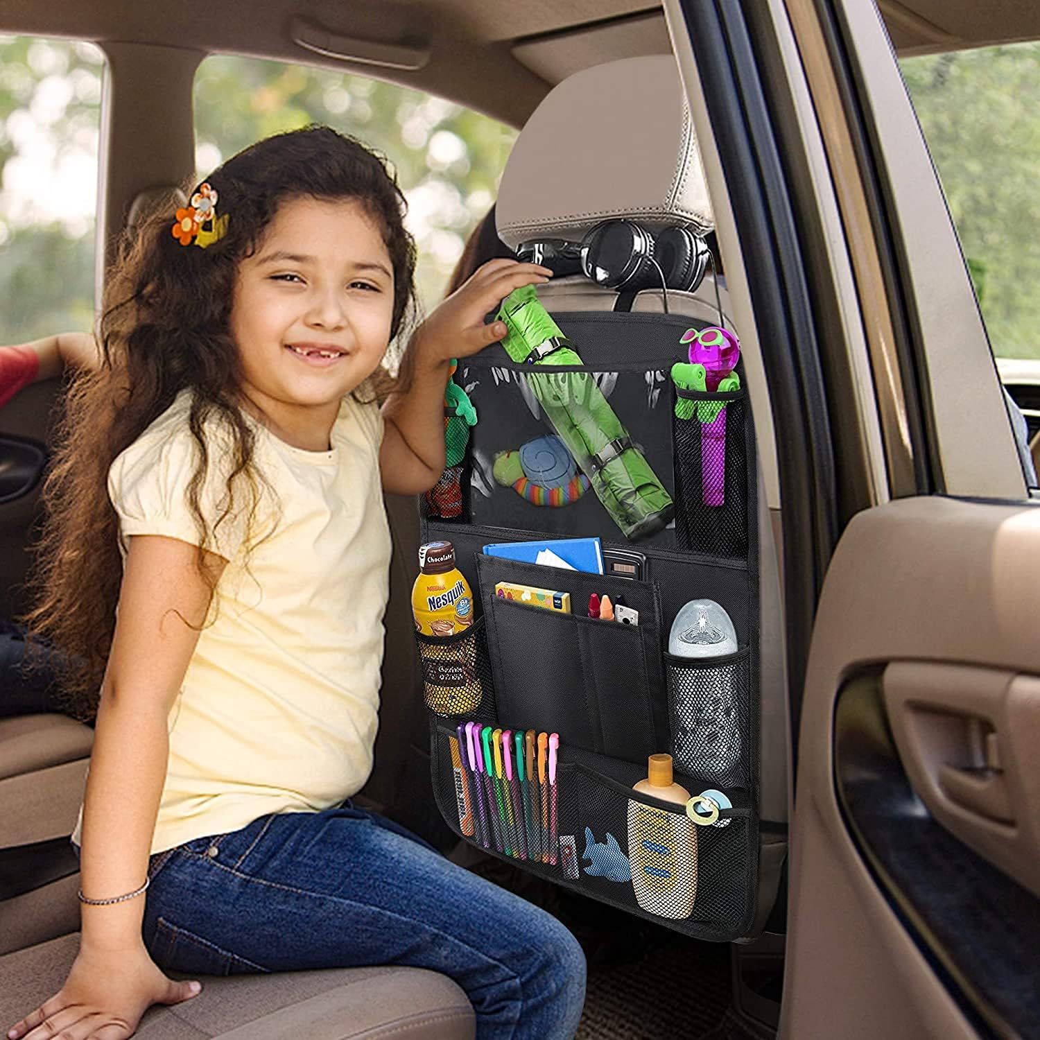 Car Backseat Organizer with 10