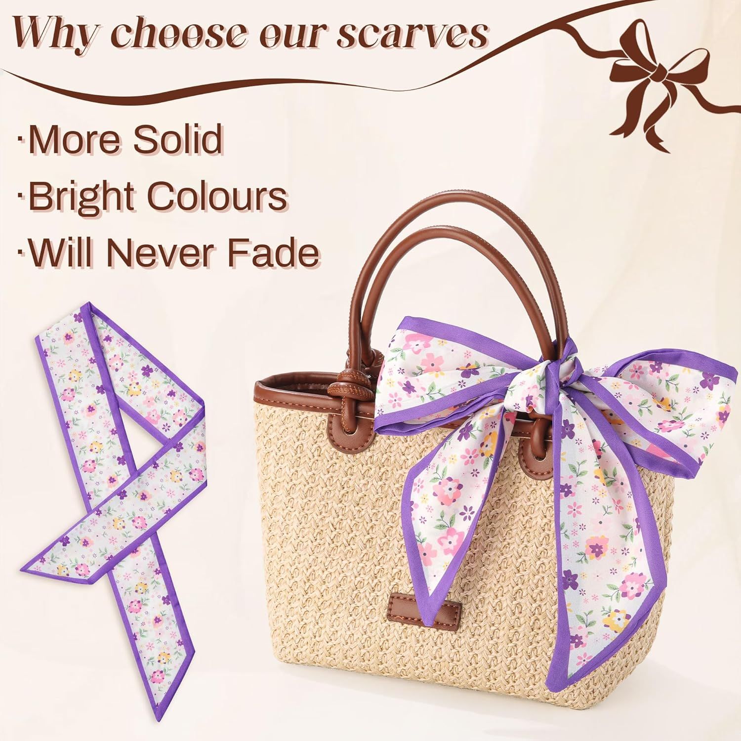 4Pcs Twilly Scar or Handbags 5.9