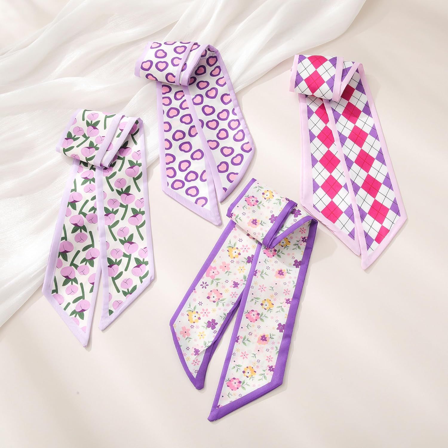 4Pcs Twilly Scar or Handbags 5.9