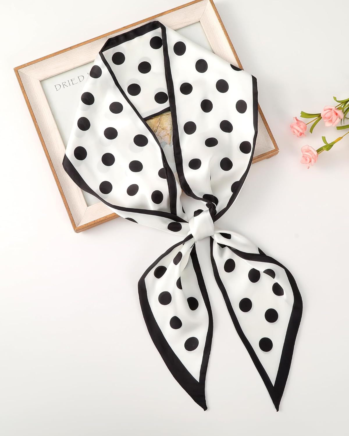 Long Silk eel Scar Women Hair Scar Satin Neck Scar Tie Bandana Headband Scar Edge Wrap Head Scar Purse Handbags - Image 8