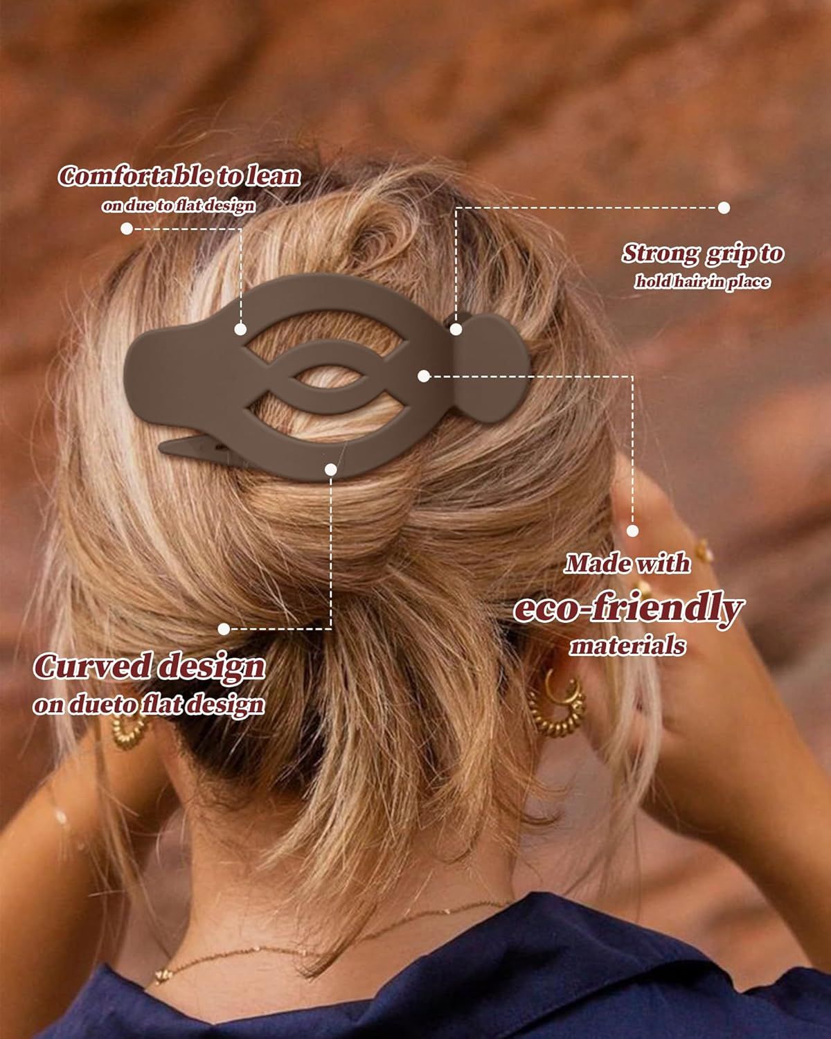 6Pcs Upgrade Large lat Hair Claw Clips or Women Girls, 5