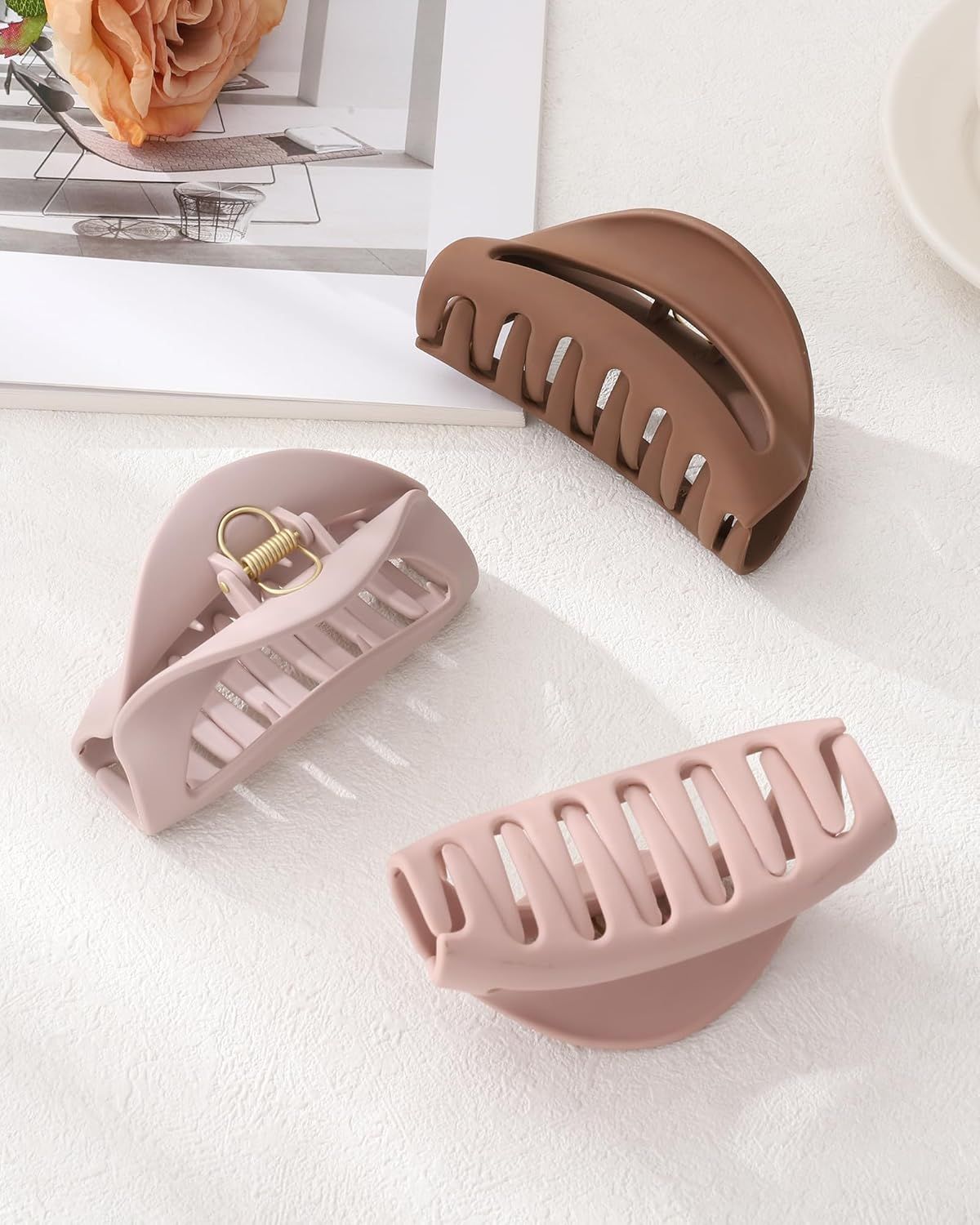 3Pcs Silicone Hair Clips lexible Claw Clips or Women Cloud Clip Bendable Large Hair Claw Clip - Image 8