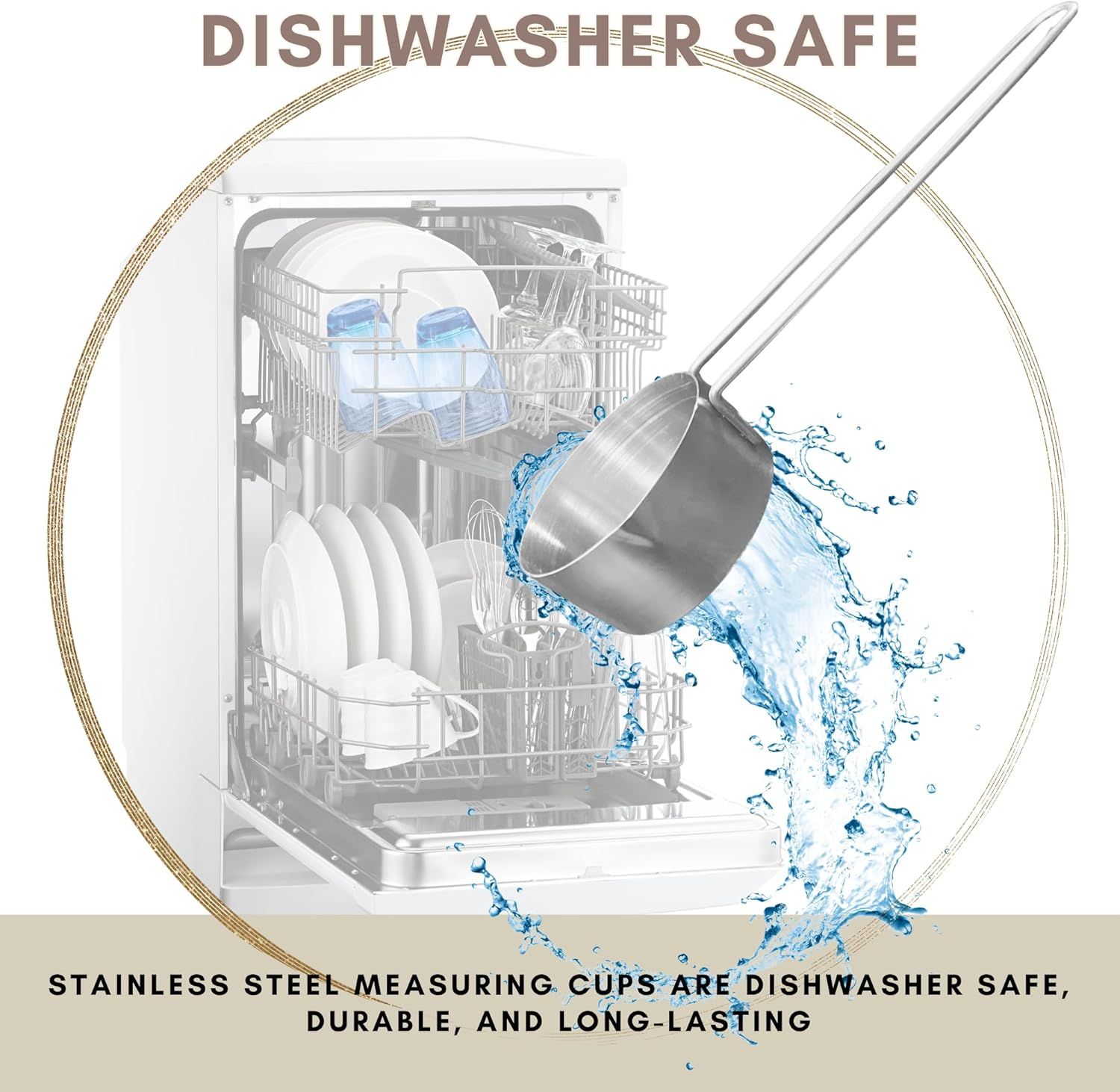 1/3 Cup Stainless Steel Measuring Cup, Long 6