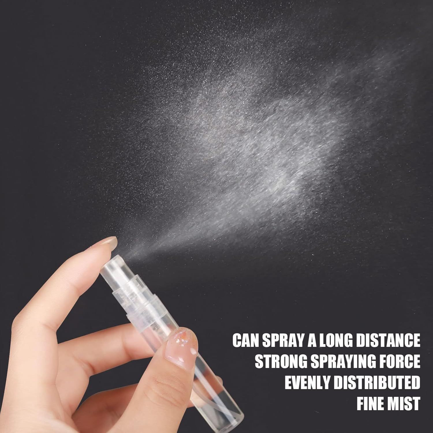 60PCS 5ml Mini Spray Bottle, Mini Clear Plastic Spray Bottle Empty, ine Mist Reillable Mini Perume Bottle, Perume Atomizer, Small Empty Sample Containers, Plastic Portable Travel Bottle - Image 5