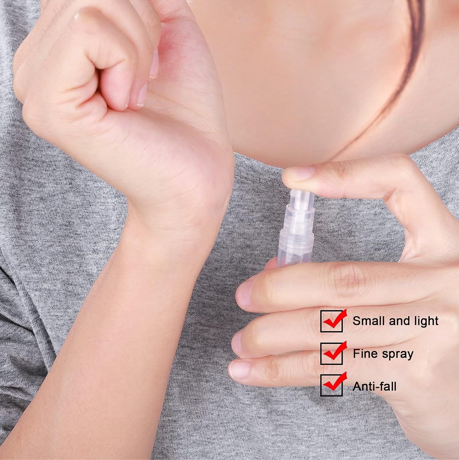 60 Pack 3ml Mini Spray Bottle, Clear Plastic Empty Cute Perume Atomizer Bottle or Cleaning, Travel, Essential Oils, Perume. - Image 5