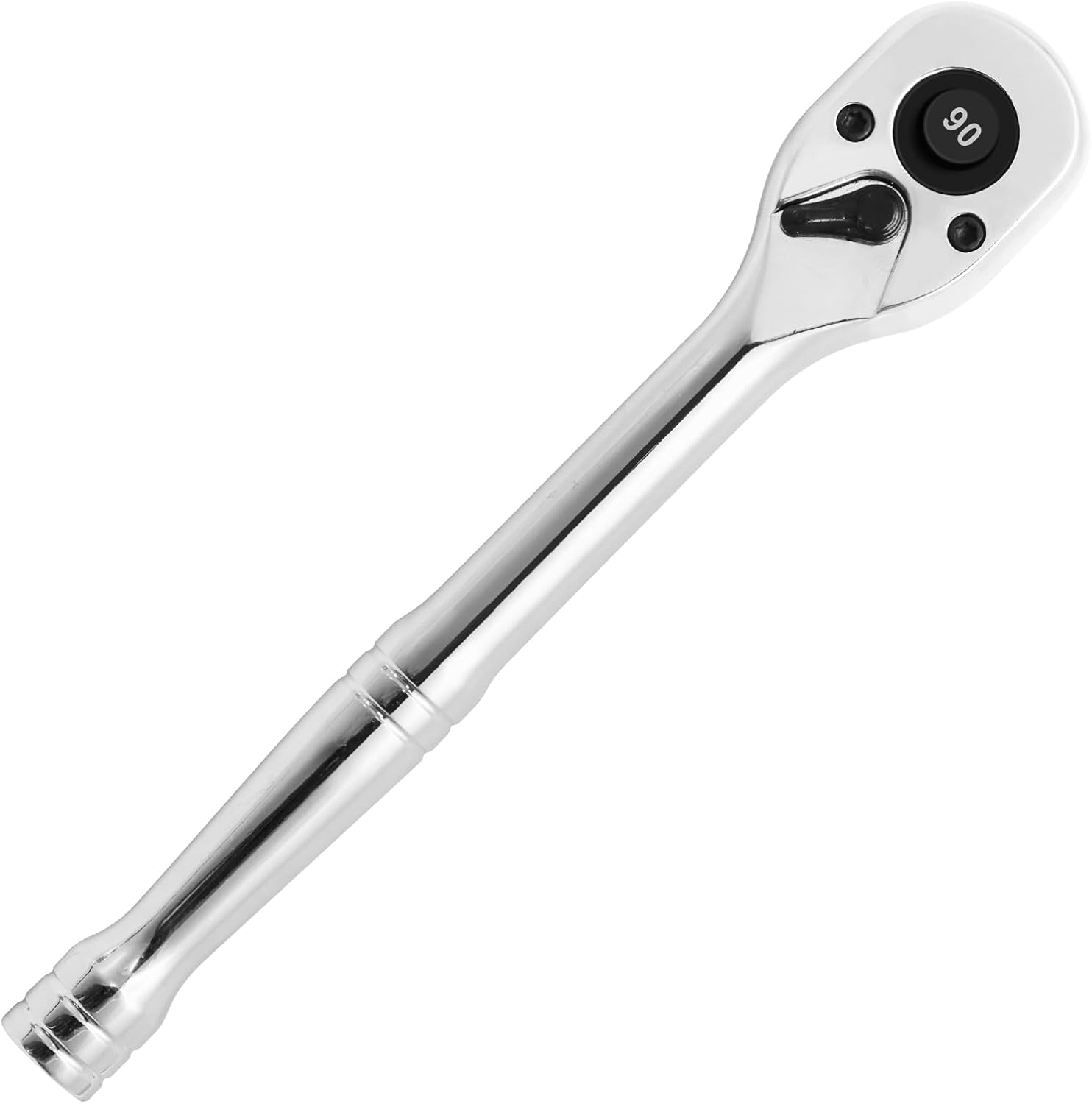 Biaungdo 1/4 Inch Drive Ratchet, 90-Tooth Reversible Quick-release Ratchet Wrench, Chrome Alloy Socket Wrench - Image 1
