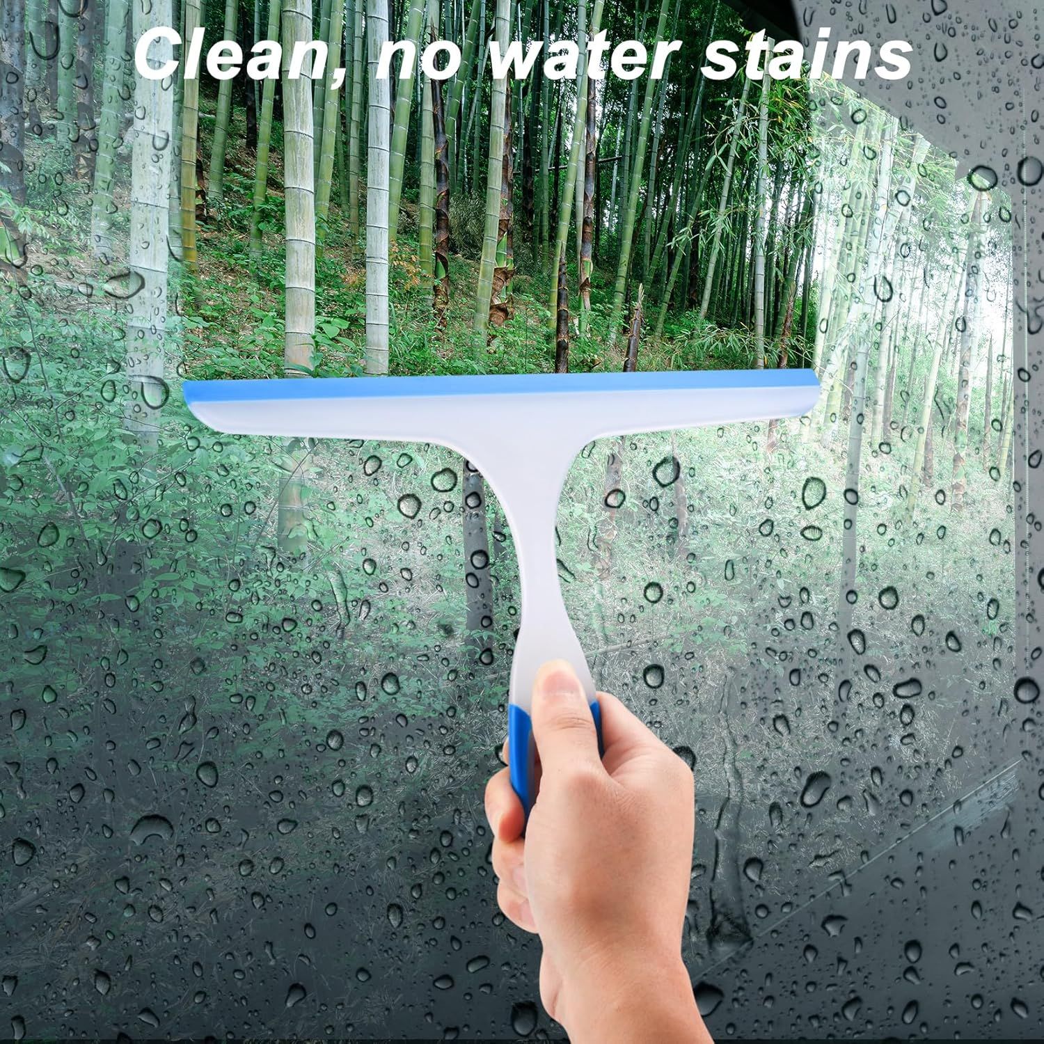 Shower Squeegee or Glass Doors, 3pcs Bathroom Squeegee or Shower Cleaner Squeegee, Window Cleaning Squeegee Glass Shower Door or Car Window Wiper Mirror Windshield - Image 5