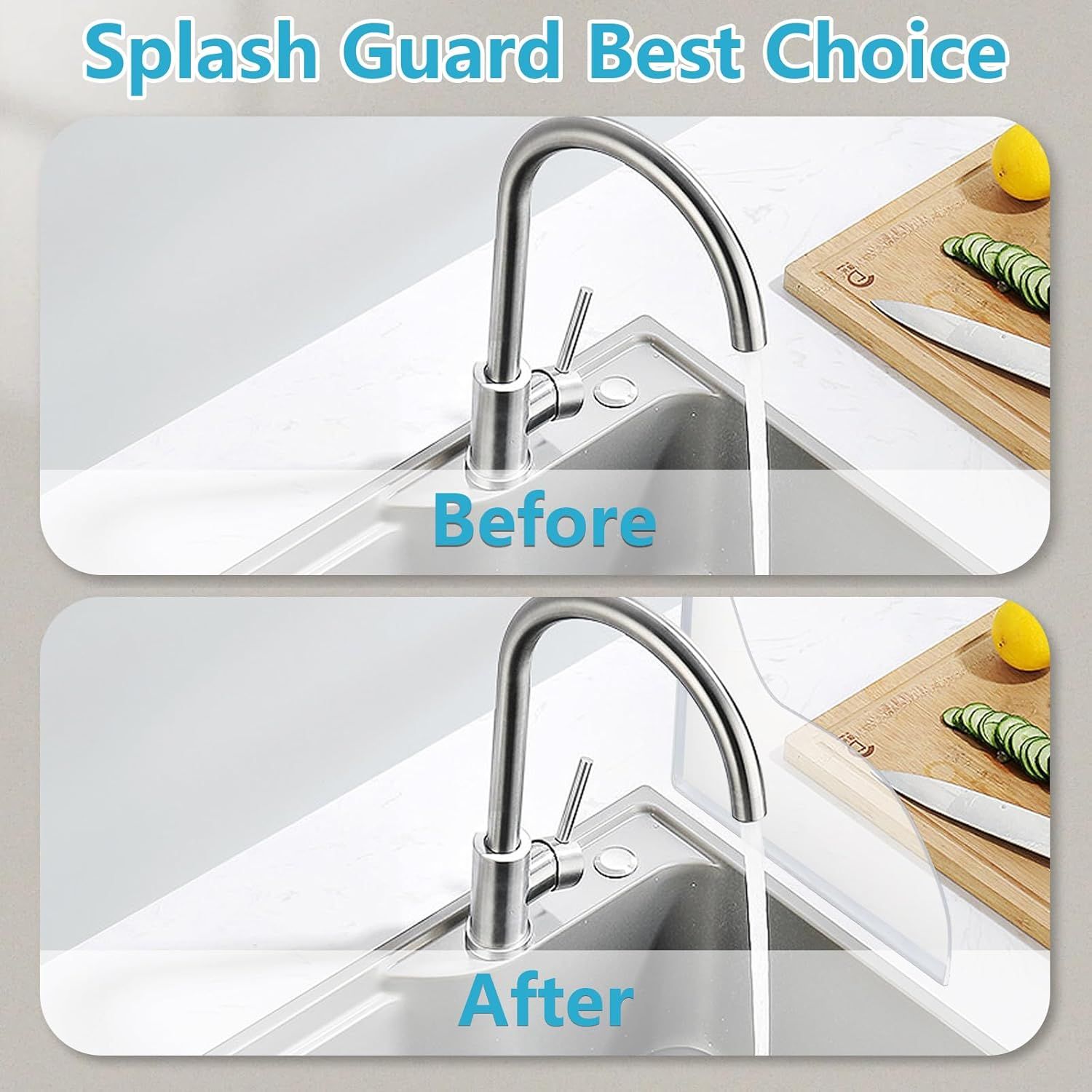 Bathroom Shower Splash Guard or Tub, 2 Pcs Bathtub Water Guards, Shower Water Guard or Bathtub Splash Guard Removable, Bathtub Water Splash Guards Corner Guards to Keep Water in Shower Bath - Image 7