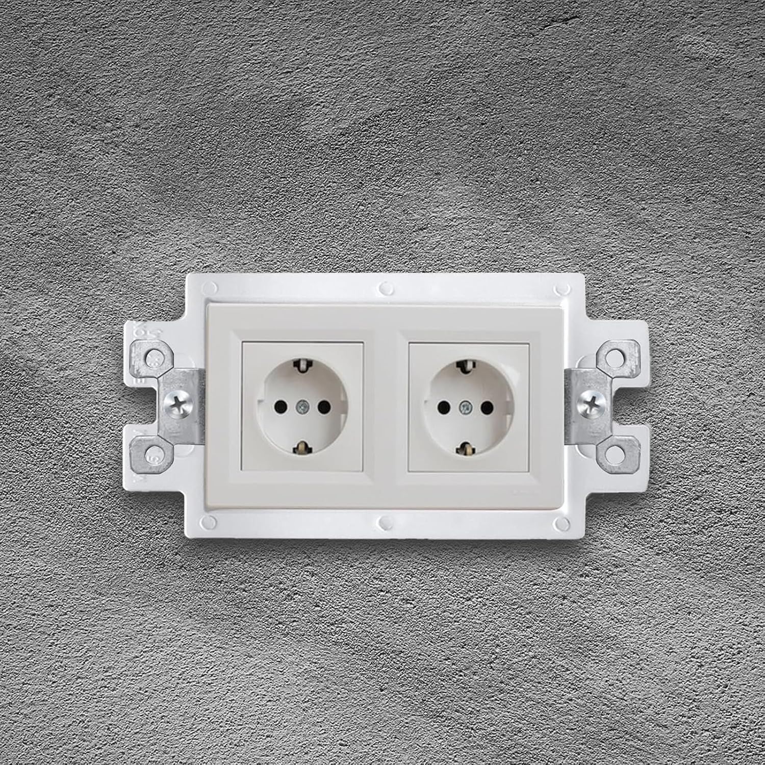 6 Pcs BE1-2 Electrical Outlet Box Extenders, Electrical Box Extender, 1 Gang Power Outlet Box Extender, Electric Box Extenders or Outlets, Single Gang Electric Outlet Box Extension with 12 Screws - Image 5