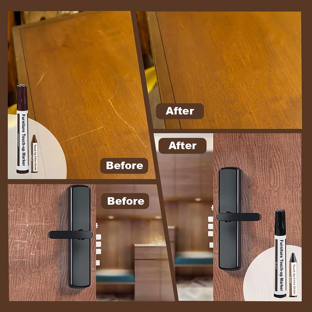 Wooden urniture loor Scratch Repair Markers and Wax Sticks or Stains, Scratches, Wood loors, Tables, Desks, Carpenters, Bedposts, Touch Ups, and Cover Ups (Set o 13) - Image 4