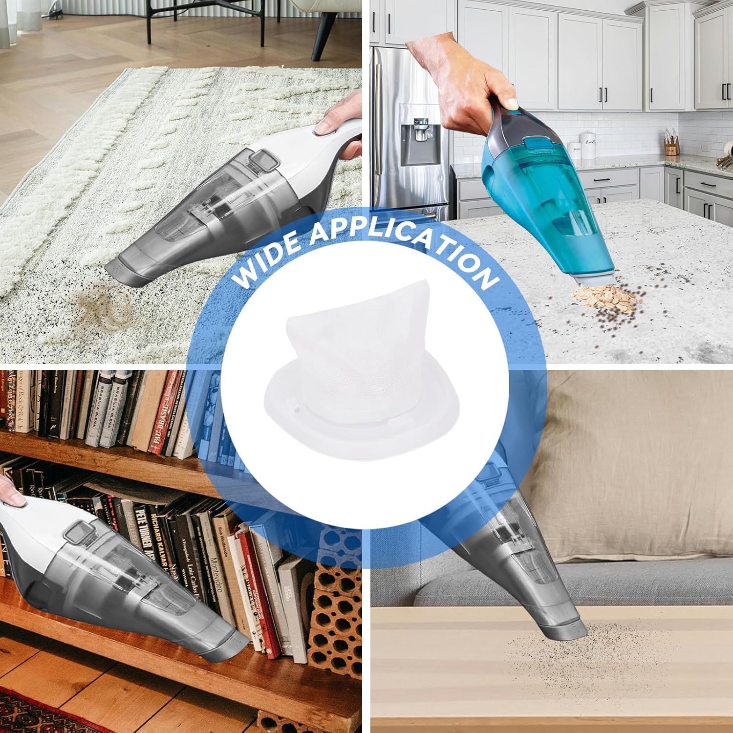 HNVC10 ilter Replacement or Black and Decker Dustbuster Hand Vacuum HNVC115J06, HNVC115B22, HNVC215B10, HNV215B12, HNVC215BW52, HNVC220BCZ01, HNVC220BCP07 (12 Pack) - Image 6