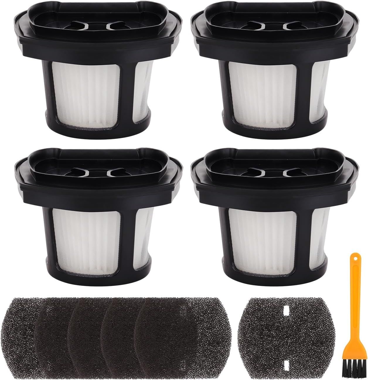 Hepa ilter Replacement Compatible with Bissell Pet Hair Eraser Hand Vacuum 2390A, 2284W, 2390, 2579, 2389, Part # 1614212 1614203 1614204-4 Mesh ilters and 6 oam ilters - Image 8