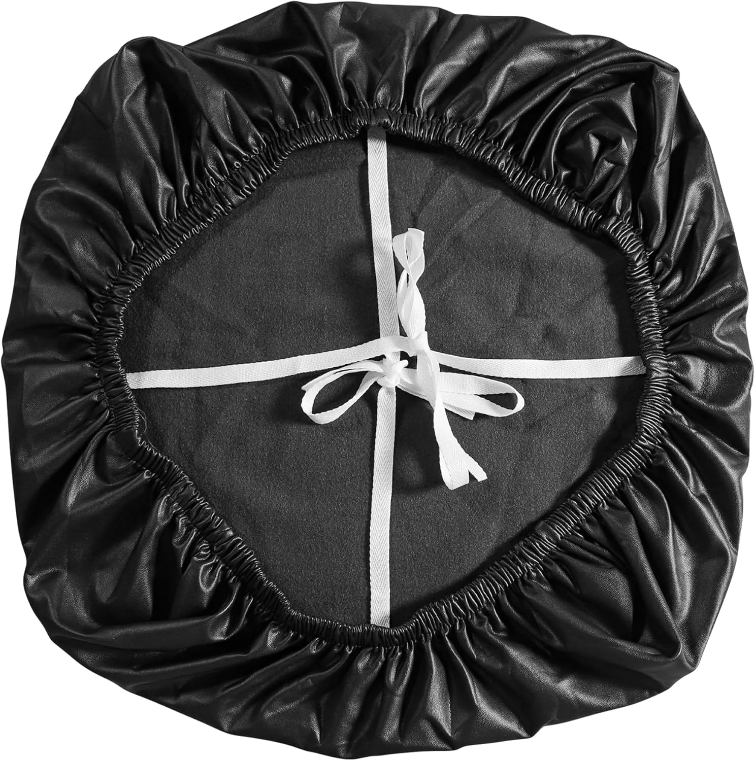 FORCHEER Office Chair seat Covers Leather Stretch Waterproof PU Computer Chair Seat Cushion Slipcovers-Black - Image 4