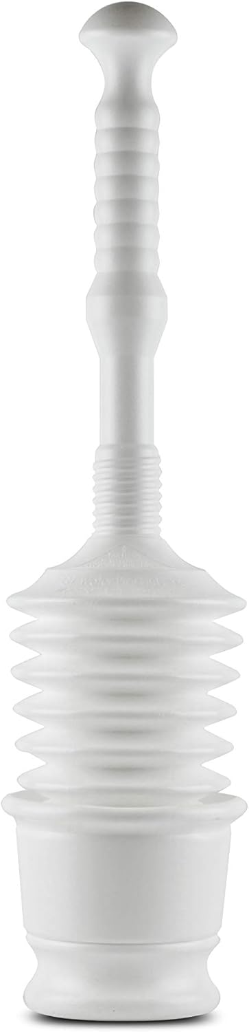 Master Plunger MP500-B4 Heavy Duty Bathroom Toilet Plunger Kit with Short Bucket. Equipped with Air Release Valve, White - Image 7