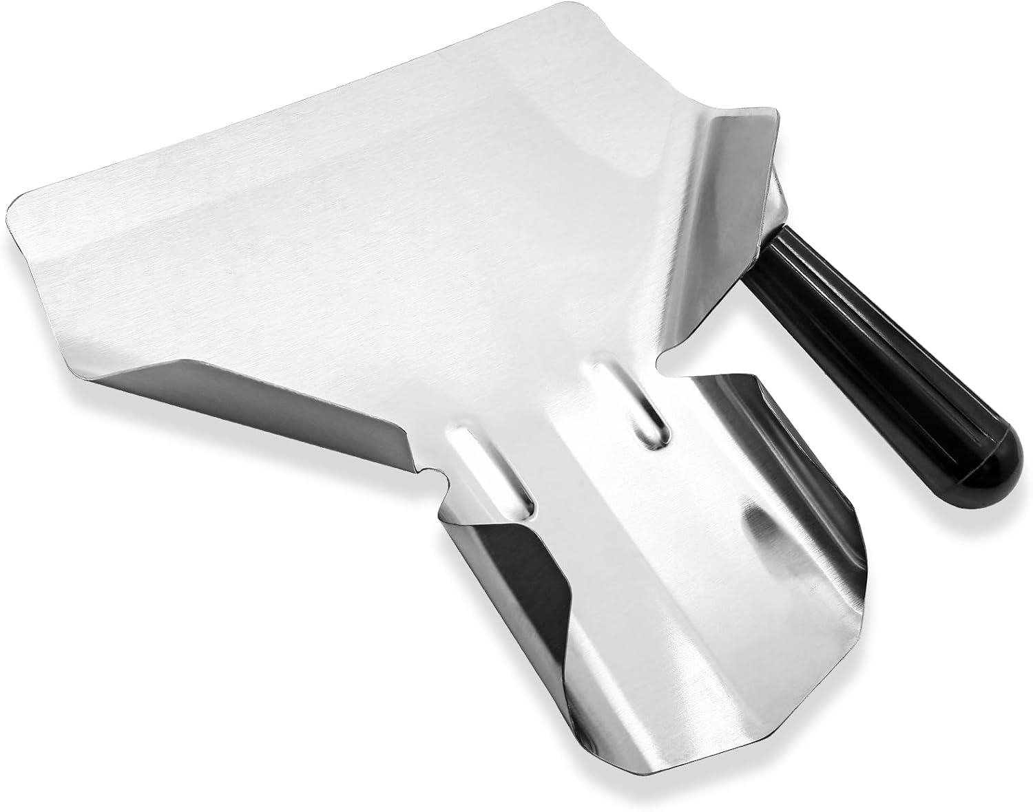 Biaungdo Stainless Steel French Fry Popcorn Scoop, Metal Popcorn Scoop, French Fry Bagger, Quick Fill Tool for Bags & Boxes, Multipurpose Scooper for Food, Fries, Snacks, Desserts, Ice(Right Handle) - Image 7