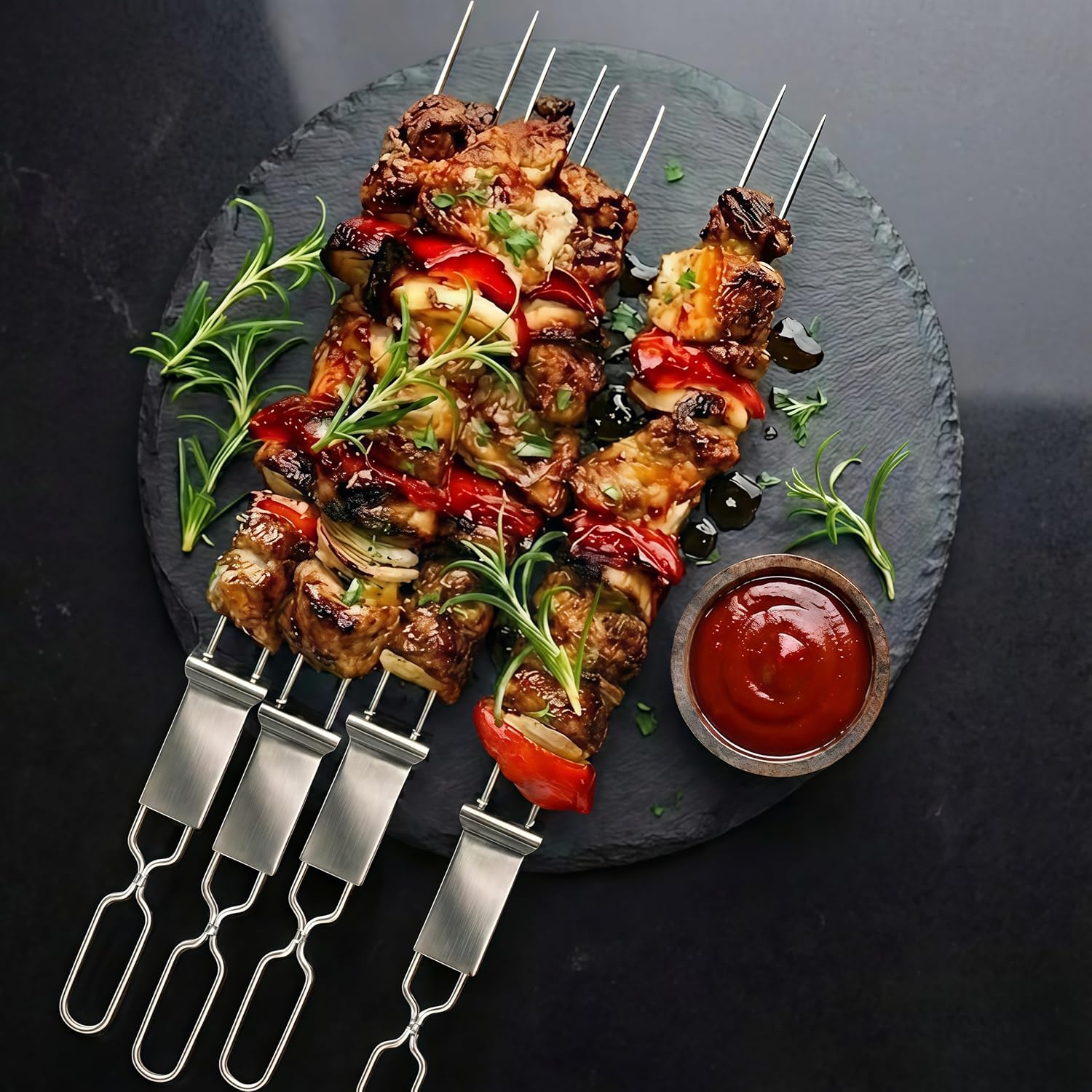 Kabob Skewers for Grilling, 10 Pack 13