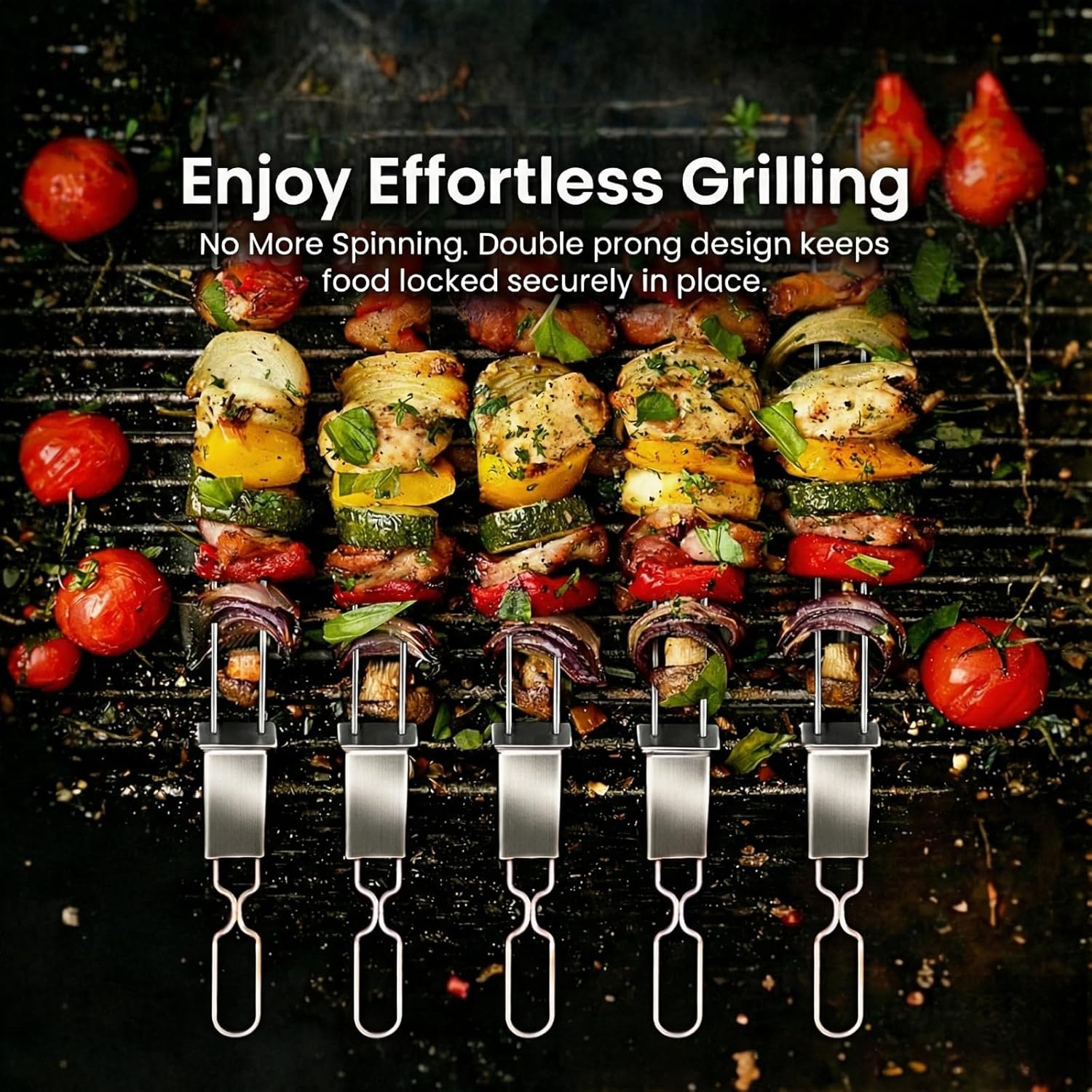 Kabob Skewers for Grilling, 10 Pack 13