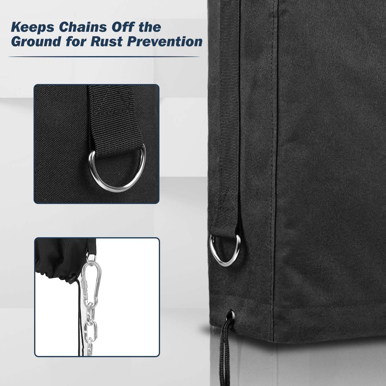 RV Electric Tongue Jack Cover- 900D Oxford Fabric Waterproof Protective- Travel Trailer Accessories for Outside Protection - Image 5
