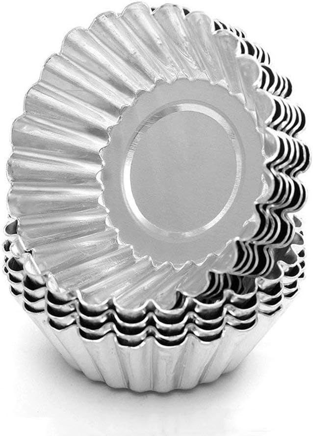 Cake Molds for Baking Bundle, 6 Inch Angel Food Cake Pan & 20pcs Egg Tart Molds - Image 2