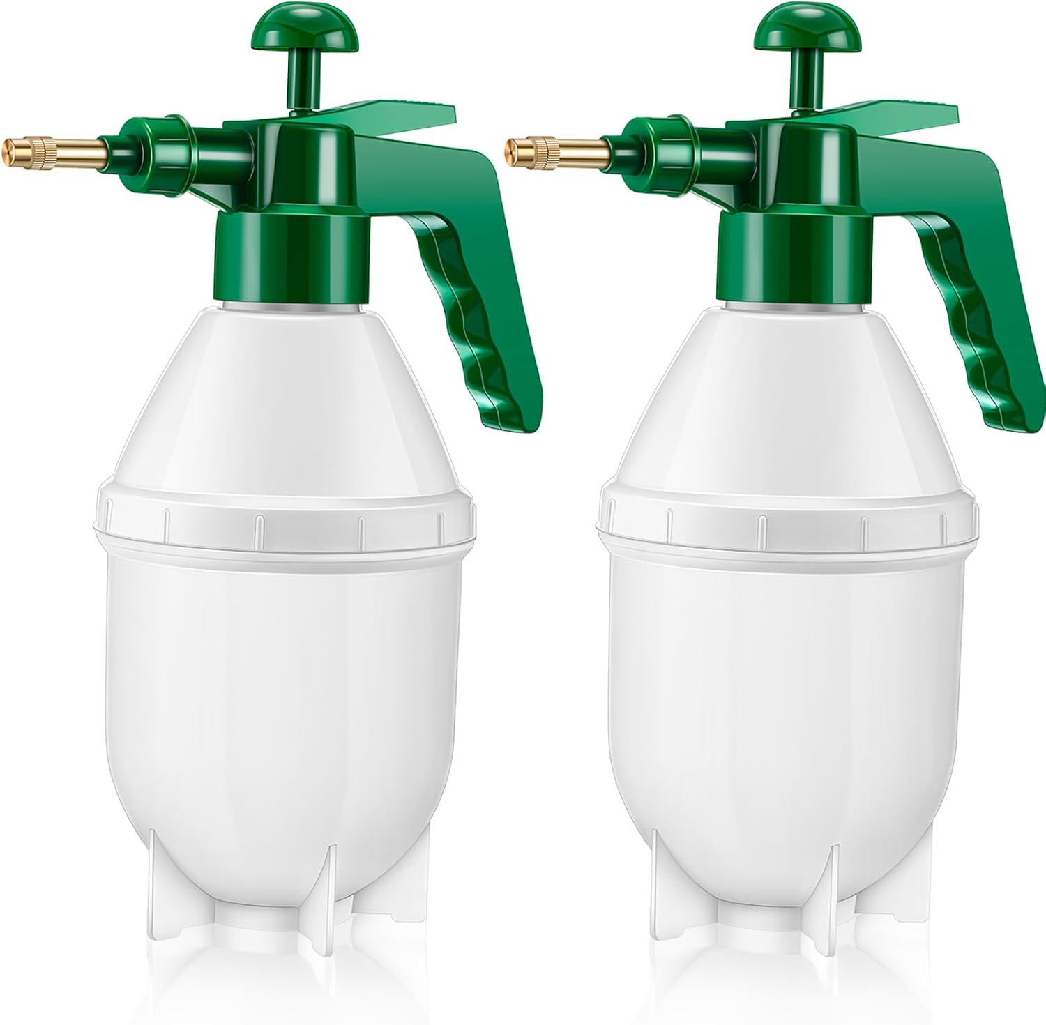 2 Pcs 27 oz Handheld Pump Spray Bottle Garden Mister Spray Bottles Lawn Pressure Hand Pump Sprayer with Adjustable Nozzle for Chemicals Watering Weeds Plants and Cleaning (Green) - Image 1