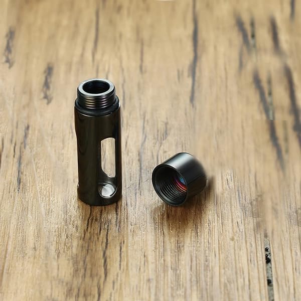 Portable Stainless Steel Glass Container Tube Urn Keepsake Cremation Ashes Memorial Pendant for Men Women - Image 5