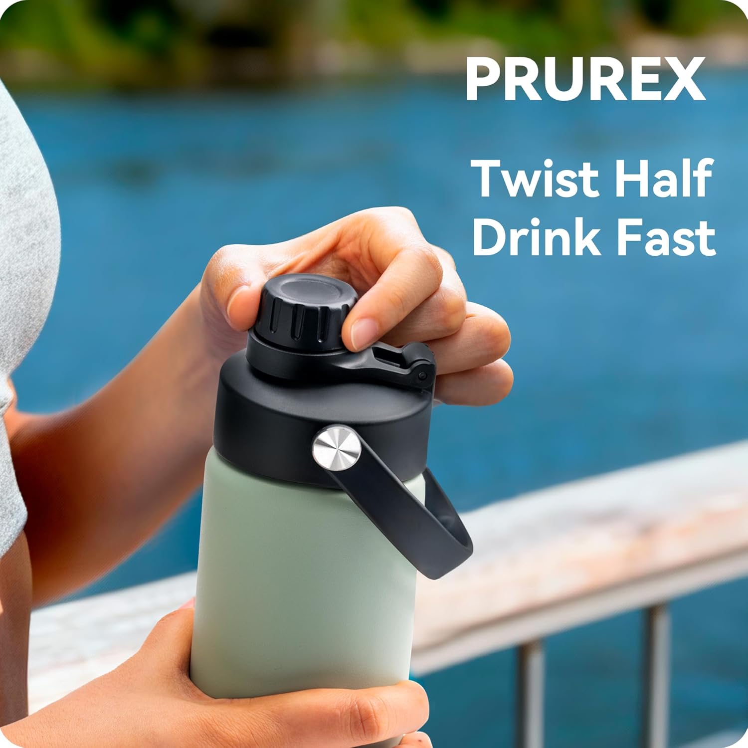 Spout Lid for Simple Modern Water Bottle 14oz 18oz 24oz 32oz, Replacement Chug Lid for Simple Modern Summit Bottle, One-Handed Operation, Leak-Proof & Durable (2 Pack) - Image 3