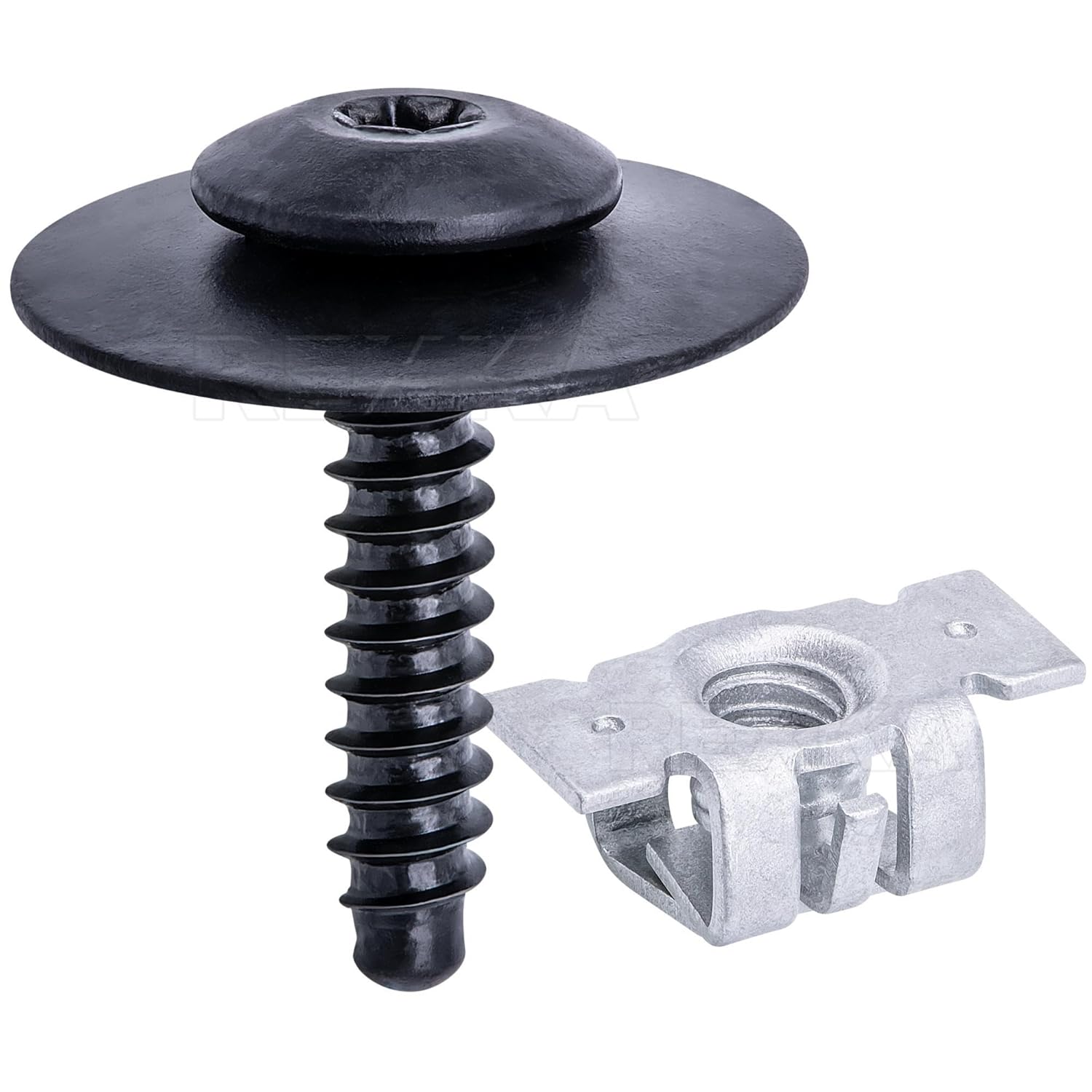 Rexka 20 Sets M4.2-1.41 (#8) Bumper Cover Fender Liner Screw Nut 11609952 11548270 for GM Chevy Hummer Buick Cadillac Saturn Cadillac GMC Trucks - Image 1