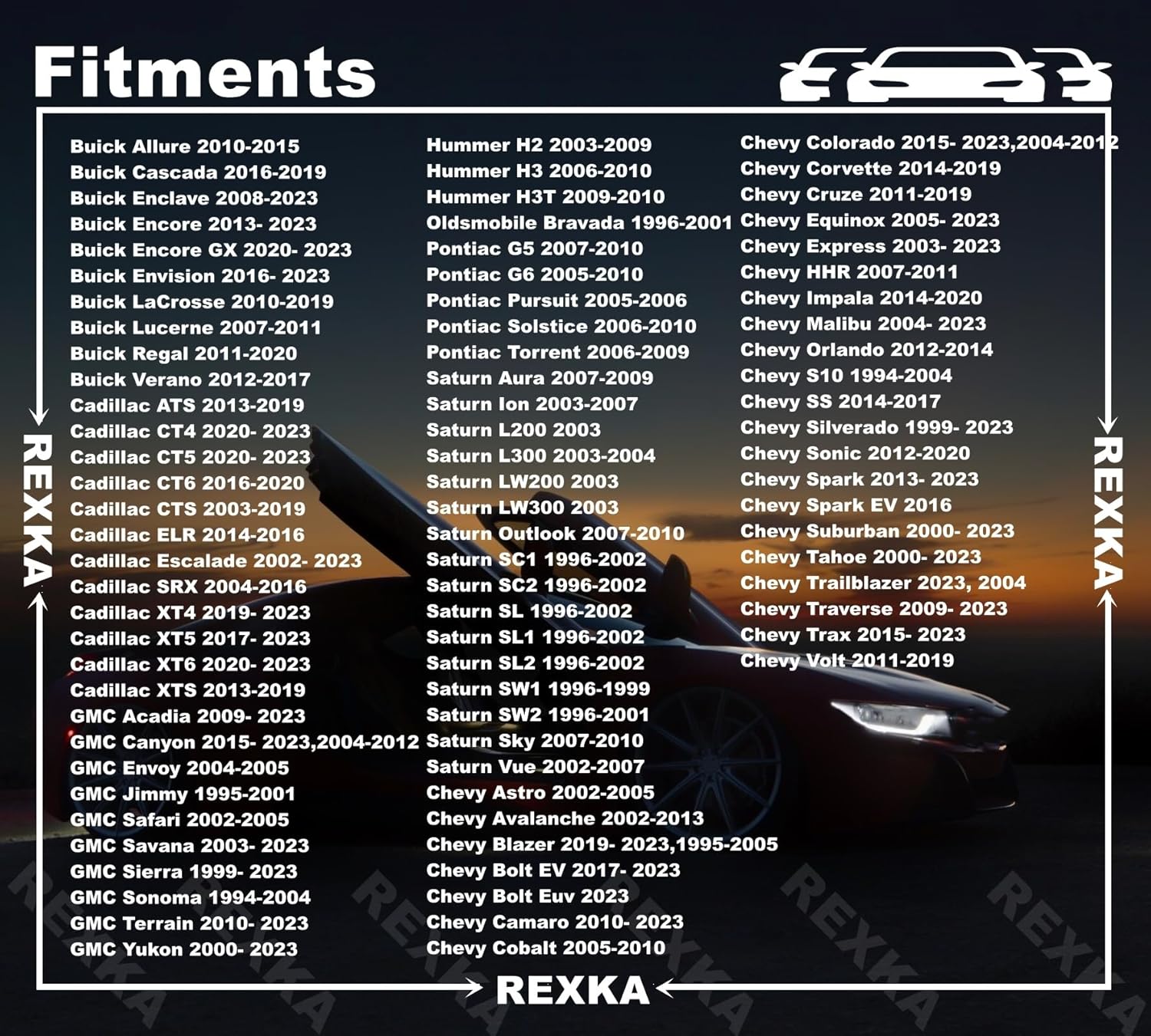 Rexka 20 Sets M4.2-1.41 (#8) Bumper Cover Fender Liner Screw Nut 11609952 11548270 for GM Chevy Hummer Buick Cadillac Saturn Cadillac GMC Trucks - Image 2