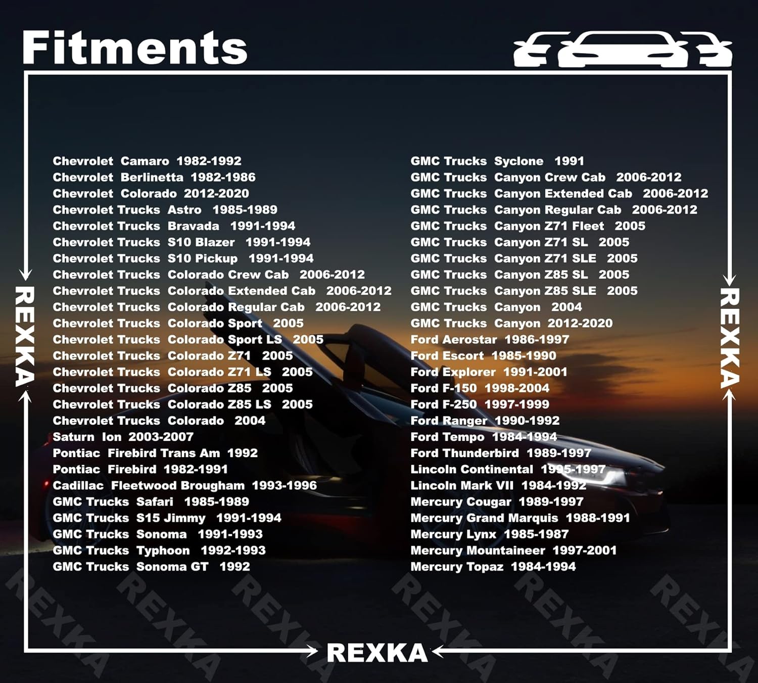 Rexka 15 Sets M8-1.25 Extruded U Nut & Body Bolts Screw Kits for GM Ford Chevy Buick GMC Cadilac Hummer Oldsmobile Pontiac Saturn Cars Trucks - Image 4