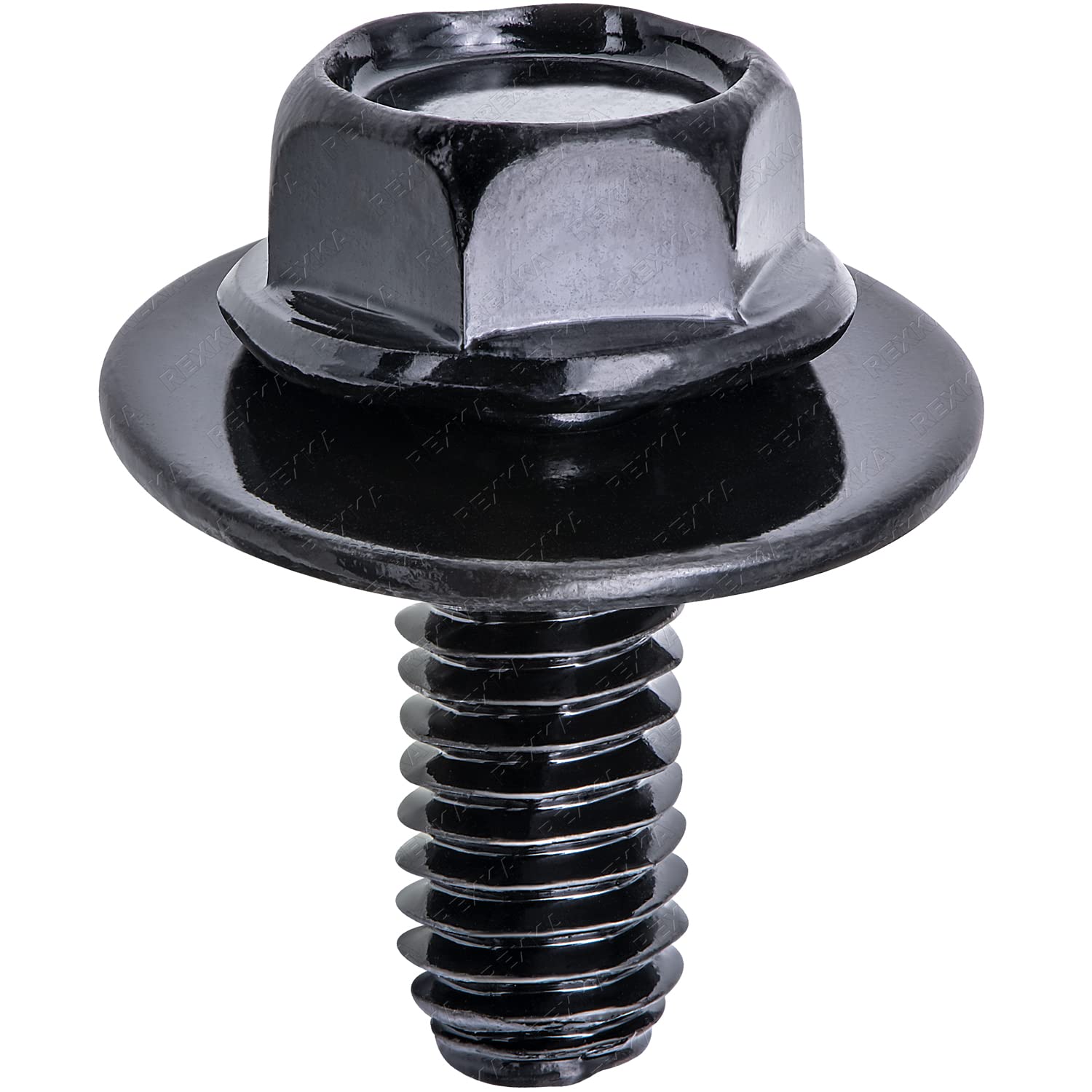 Rexka 30pcs M6-1.0 x 15mm Fender Liner Headlamp Assembly Screws Bolt for Mazda 9GG600616T Mazda 3 Mazda 6 Miata, MPV, MX-5 Miata, Protege, Protege5 - Image 1