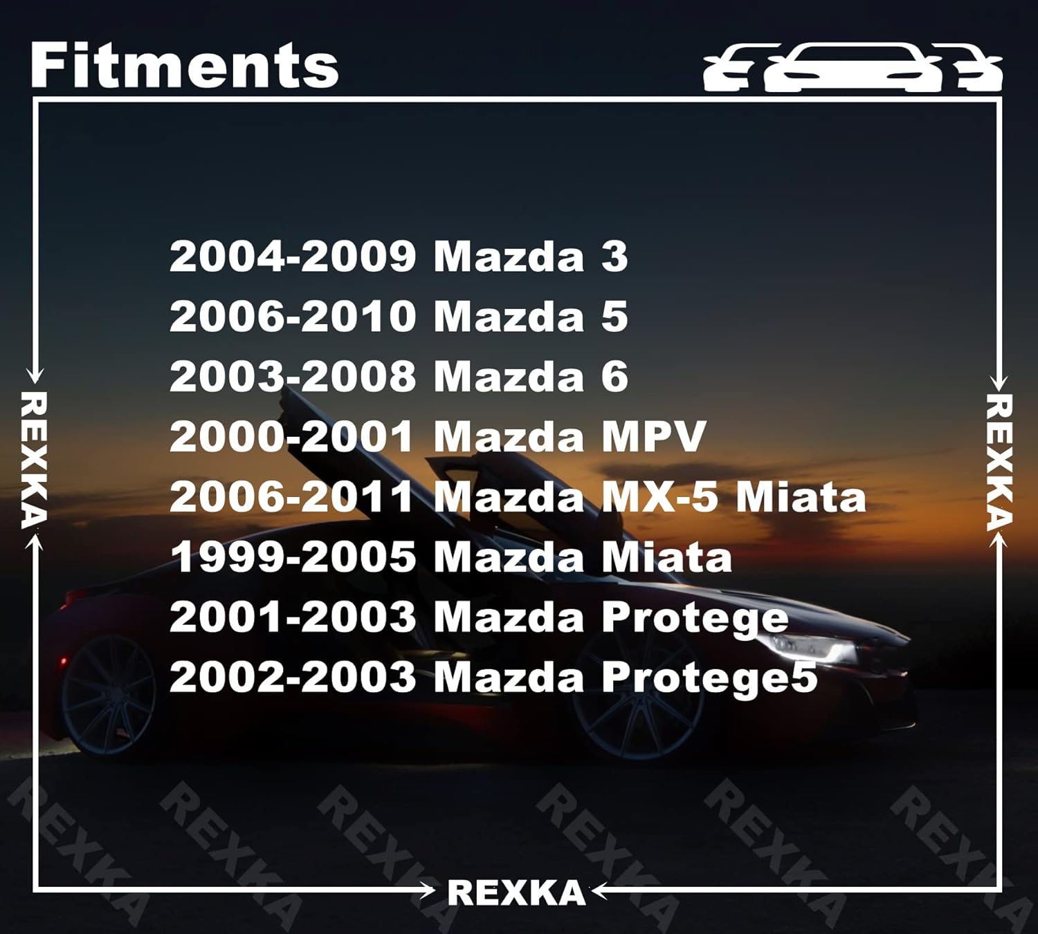 Rexka 30pcs M6-1.0 x 15mm Fender Liner Headlamp Assembly Screws Bolt for Mazda 9GG600616T Mazda 3 Mazda 6 Miata, MPV, MX-5 Miata, Protege, Protege5 - Image 3