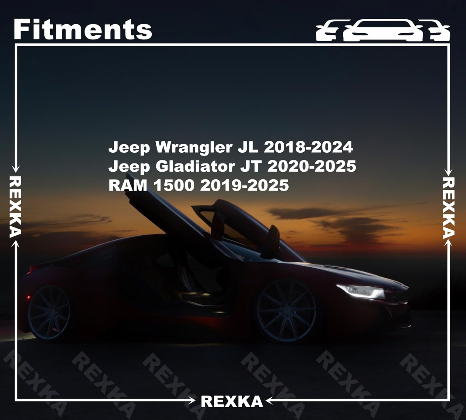 Rexka 80pcs Fender Flare Hardware Kits for Jeep Wrangler JL 2018-2024 Jeep Gladiator 2020-2023 JT Ram 1500 68526185AA 6506007AA 6506293AA 6505411AA Jeep Fender Clips - Image 5