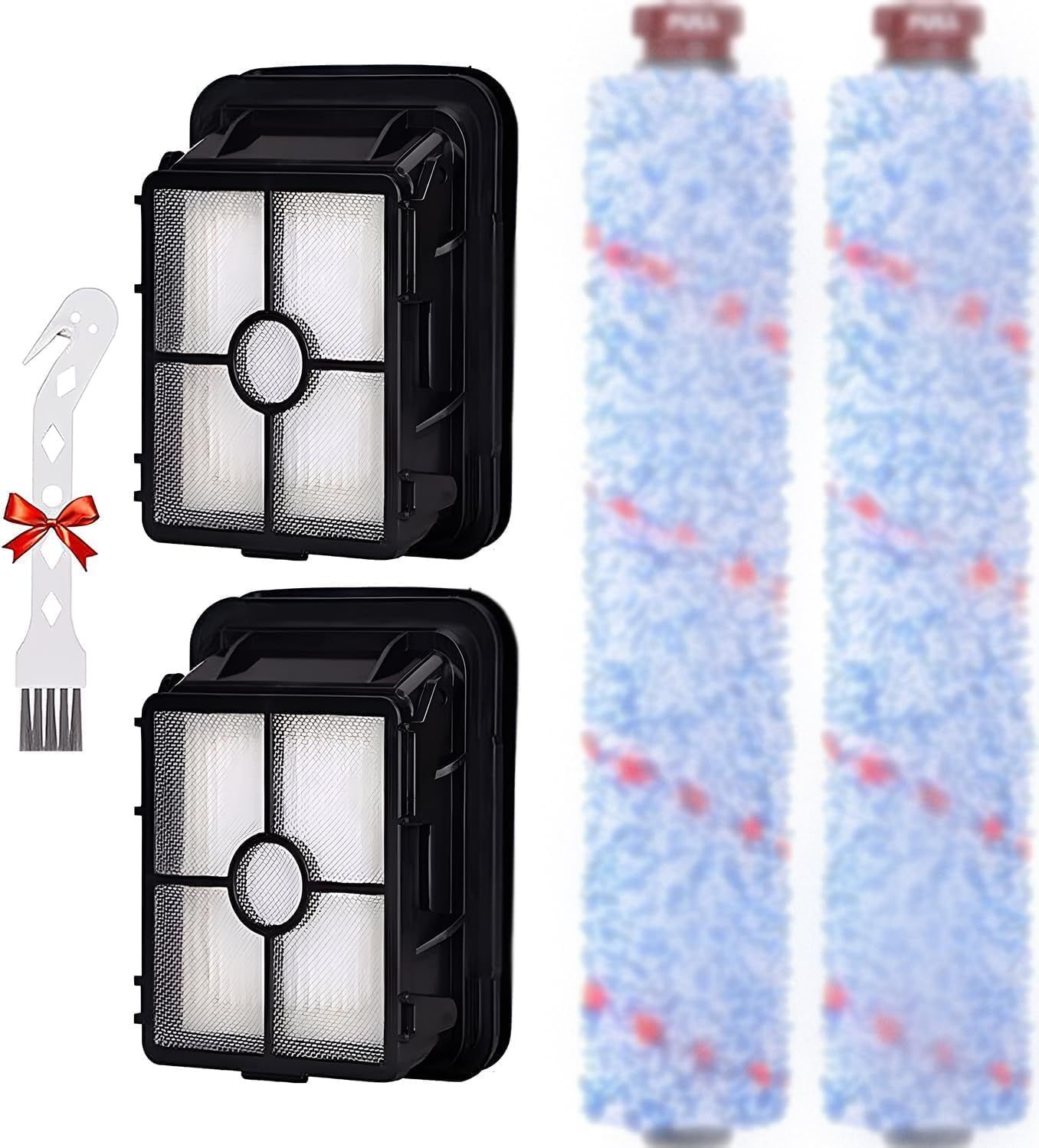 or Bissell CrossWave Vacuum Cleaner Replacement Parts 2 Pack 1868 Bissell CrossWave Multi-Surace Brush Rolls Tangle-ree+ 2 Pack 1866 Replacement Vacuum ilters Part 1608683 1608684 1613568 - Image 1