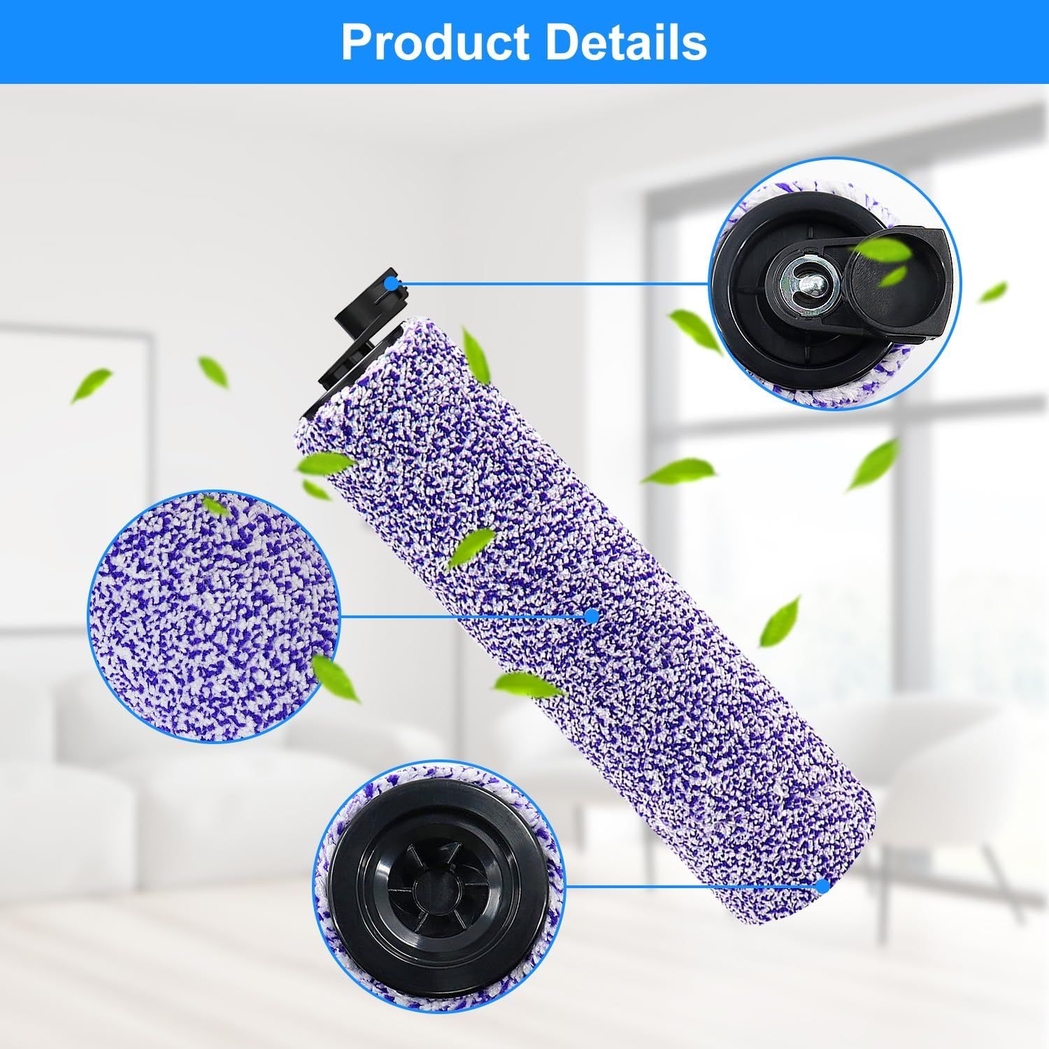 8 Pack Brush Roller and ilter Replacement or Shark WD201 Vacuum - Washable oam ilters or WD100, WD101, WD101C, WD200, WD200C, WD201, WD201C - HydroVac Pro XL 3-in-1 Vacuum - Image 4