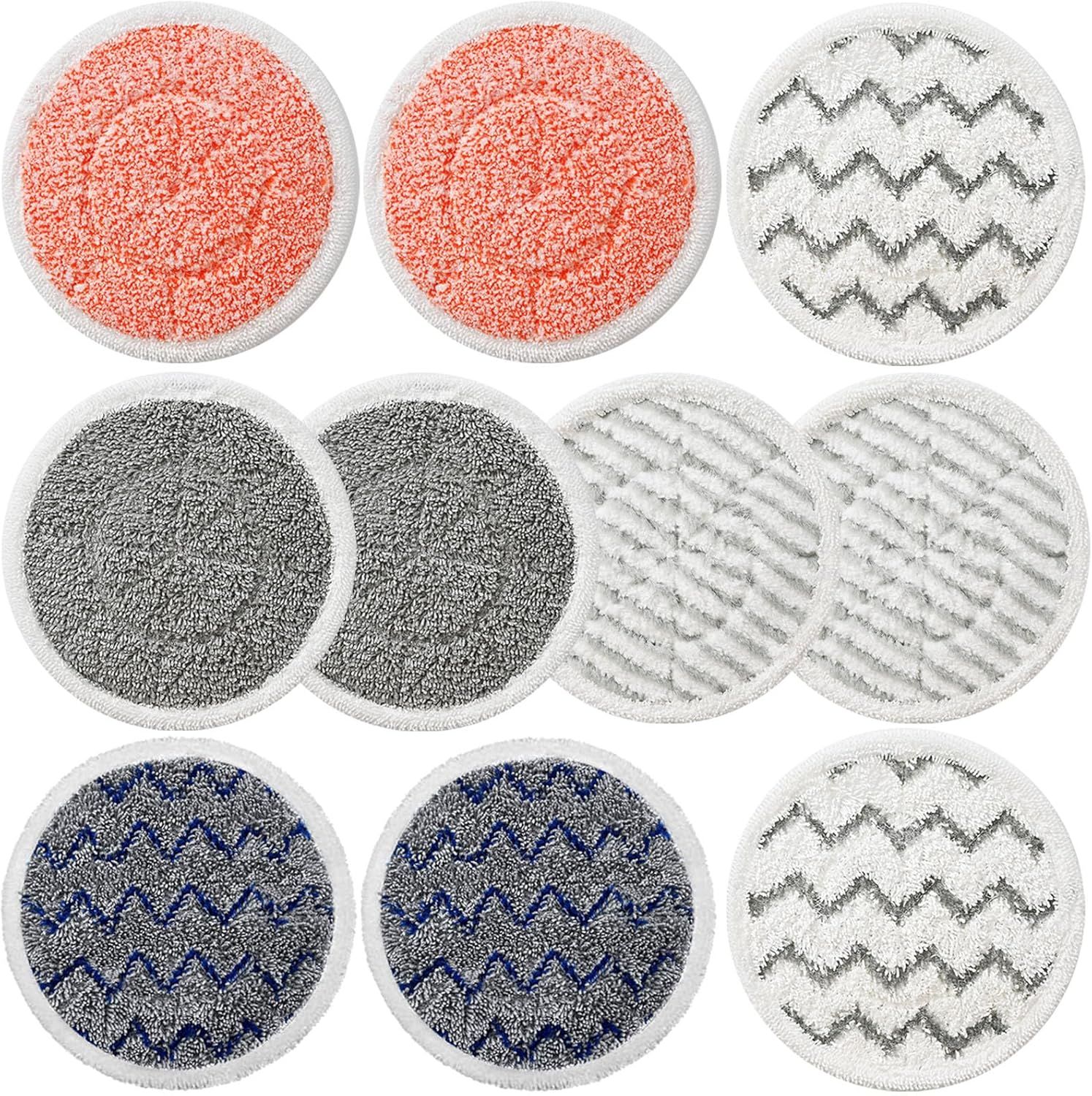 10 Pack Upgraded S7001 Pads Replacement Steam Mop Pads or Shark S7001 S8201 S7000 S7201 S8001 S7000AMZ, S7001TGT Series Steam Mop Pads,Steam&Scrub All-in-One Scrubbing Mop Pads,Part Model#:XKITP7000 - Image 1