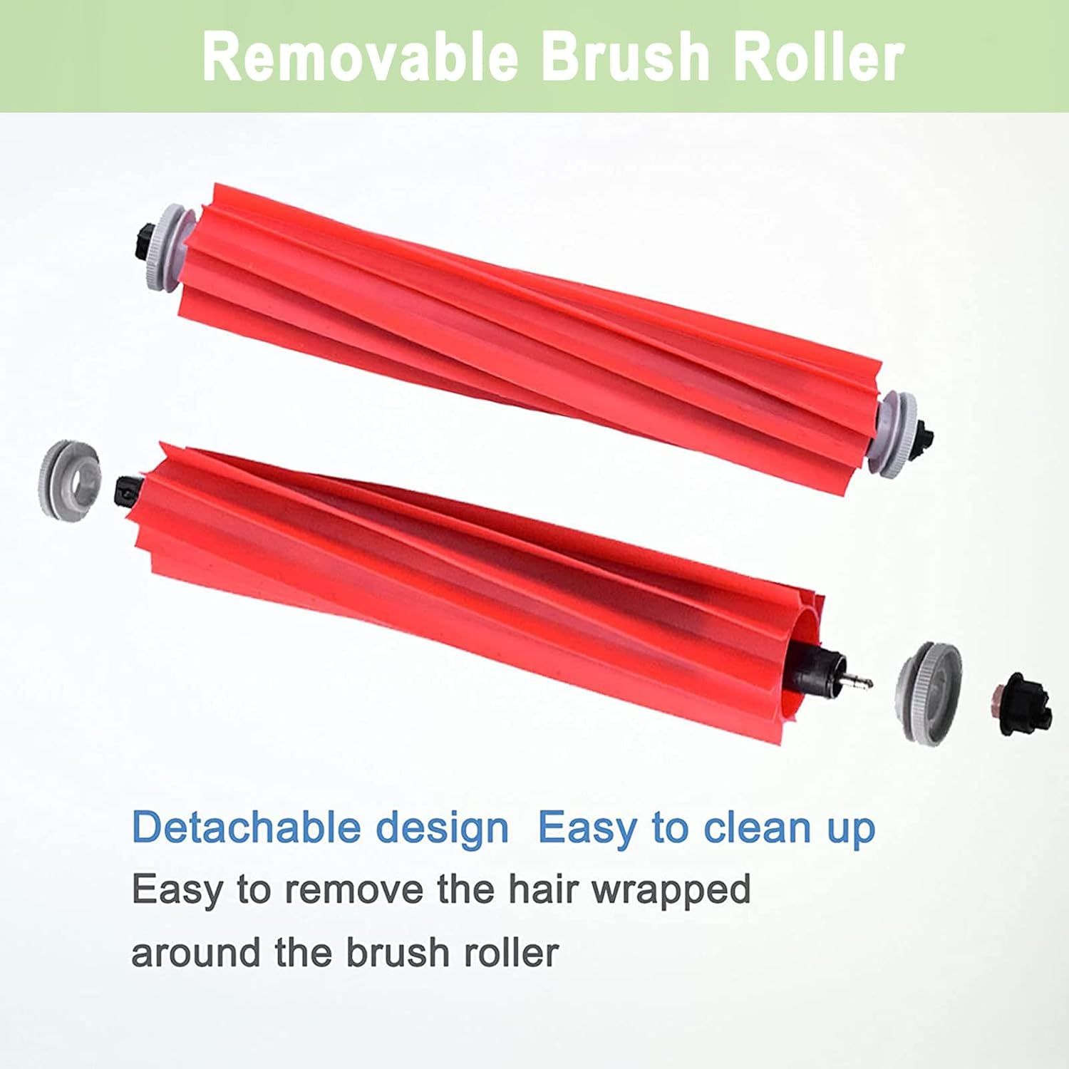 Compatible Replacement Parts Compatible with  S7 S7+ S7 MaxV, S7 MaxV Plus T7S T7 plus T7S plus Robot Vacuum, 2 Roller Brush, 4 ilter, 6 Side Brush, 4 Mop Cloth - Image 4