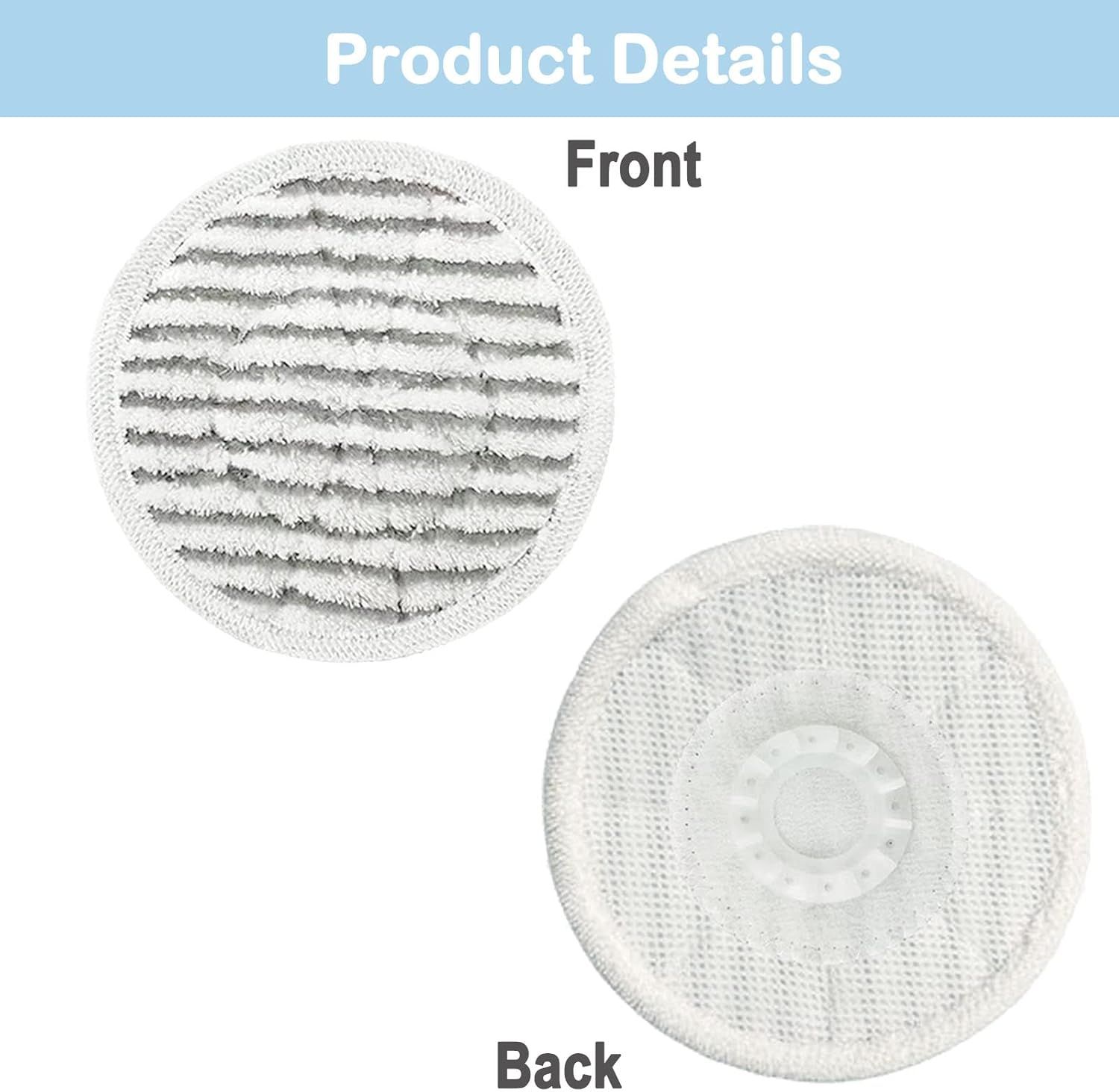 10 Pack S7001 Pads Replacement Steam Mop Pads or Shark S7001 S8201 S7000AMZ S8001 S7000 S7001TGT S7201 S7005 S7020 Series Steam Mop Pads Steam & Scrub All-in-One Scrubbing Mop Pads Part #: XKITP7000 - Image 5