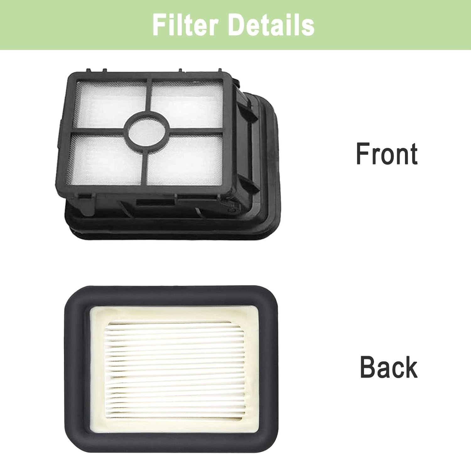 8 Pack Replacement Parts Compatible with Bissell CrossWave 1785 2306 3888A Vacuum Cleaner 4 Pack Multi-Surace Brush Roll 1868 4 Pack Vacuum ilter 1866 Compare to Part 1608683 160-8683 1608684 - Image 5