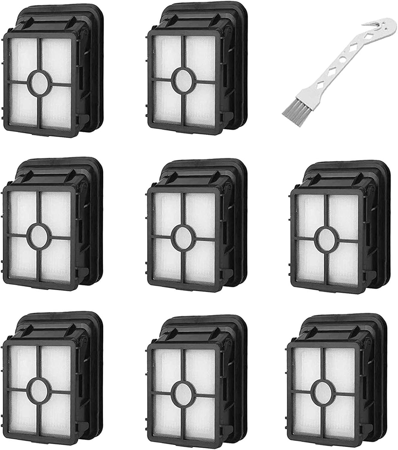 8 Pack 1866 Replacement ilters Compatible with Bissell Crosswave 1785 2306 2551 & 2554 CrossWave Cordless Max All in One Wet-Dry Vacuum Cleaner, Compare to Part # 1608684 - Image 1
